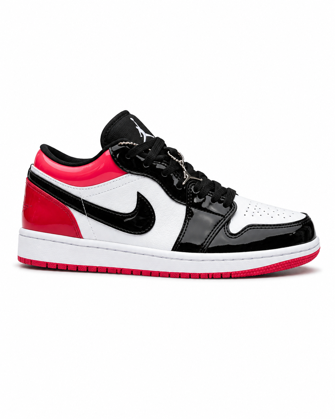 Air Jordan 1 Low SE - Patent Black Toe Red