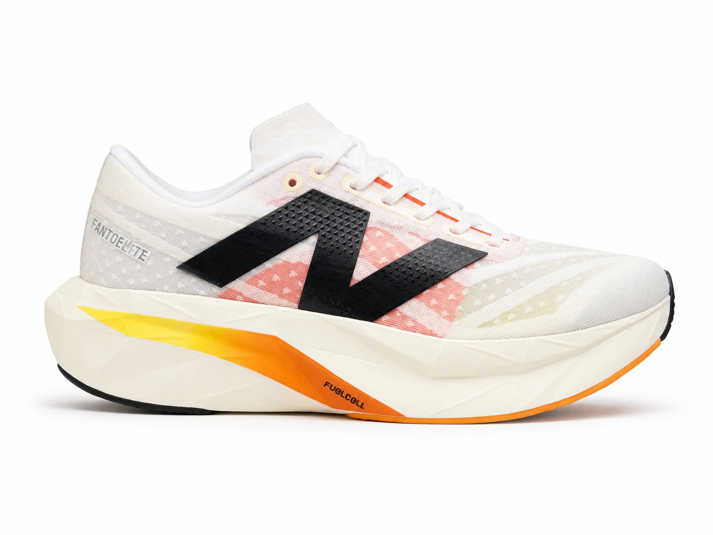 New Balance FuelCell SuperComp Elite v5 - White/Sunrise