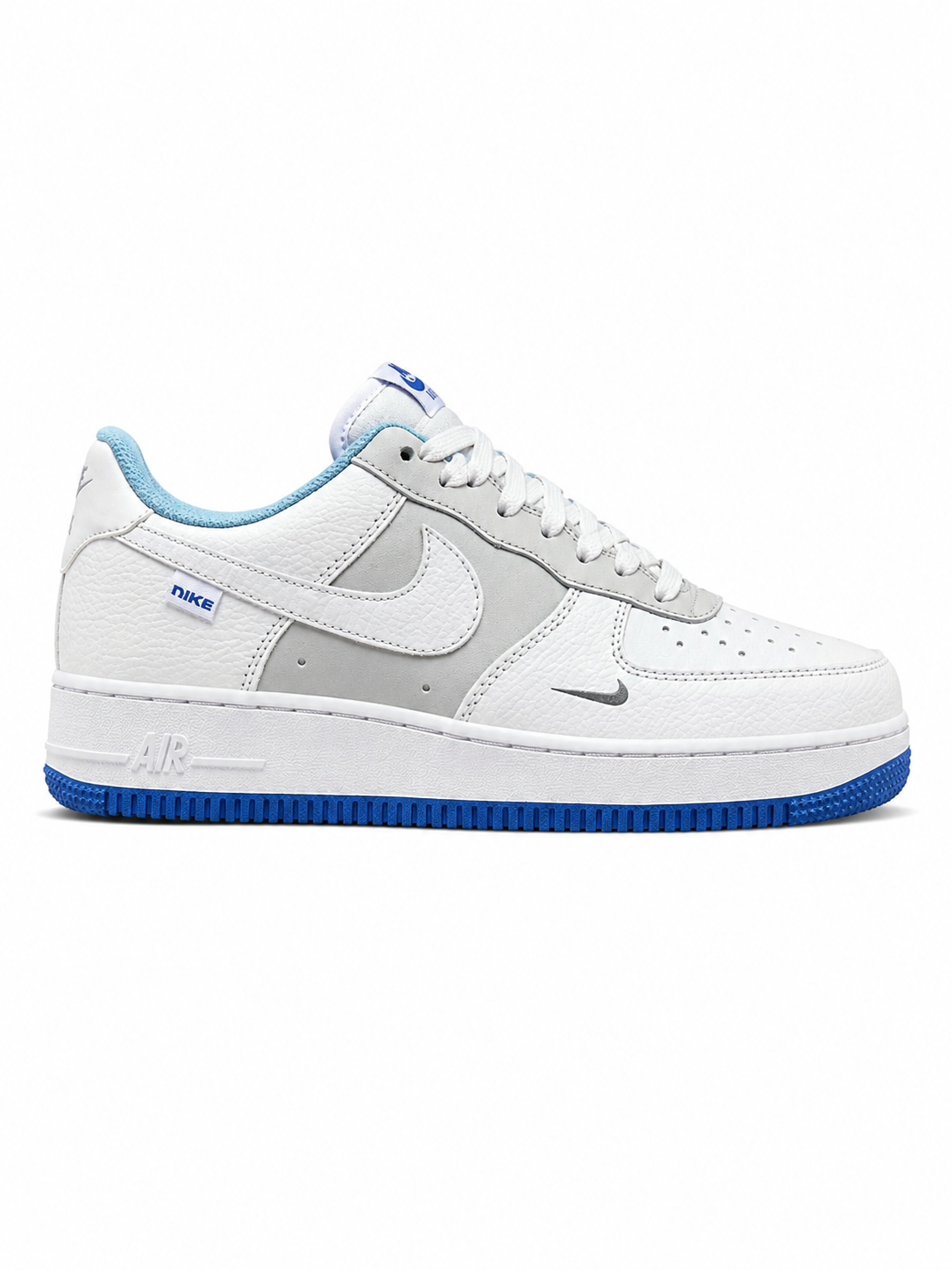 Nike Air Force 1 Low - Gray Blue mini swoosh
