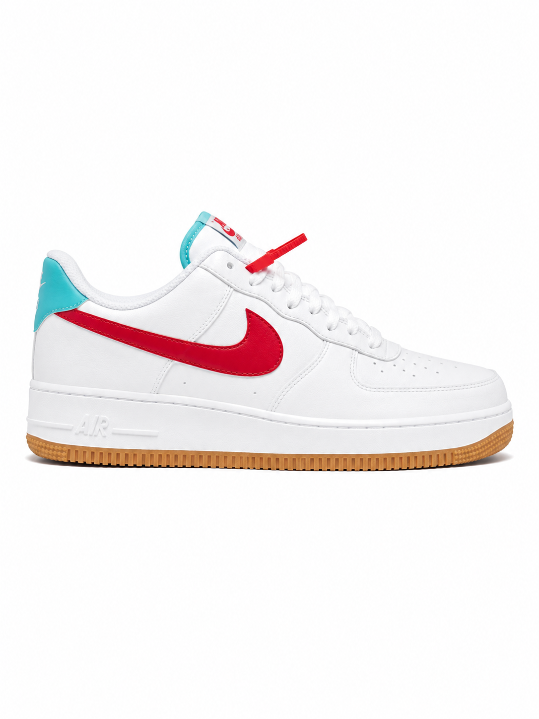 Nike Air Force 1 ’07 LV8 - White/University Red/Turbo Green