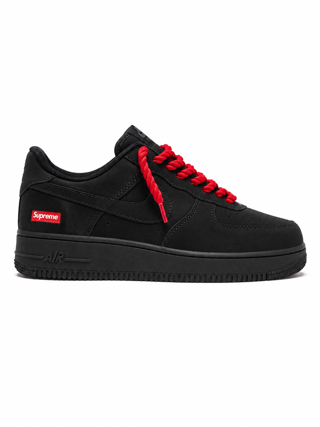 Nike Air Force 1 ’07 - Black/Black (Triple Black) - Supreme