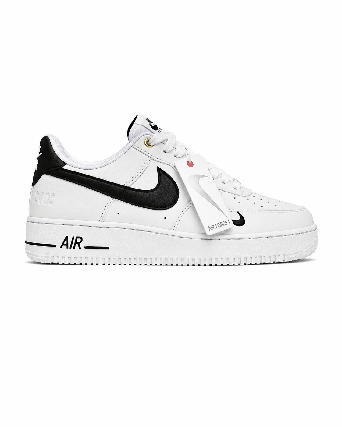 Nike Air Force 1 ’07 - White/Black Mini Swoosh
