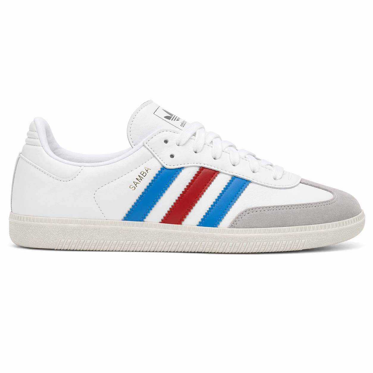 Adidas Samba OG França Branco Azul Vermelho