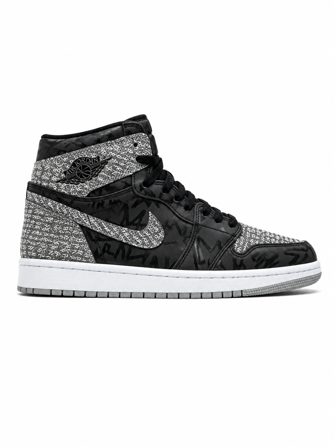 Air Jordan 1 High - Black/Grey Graffiti