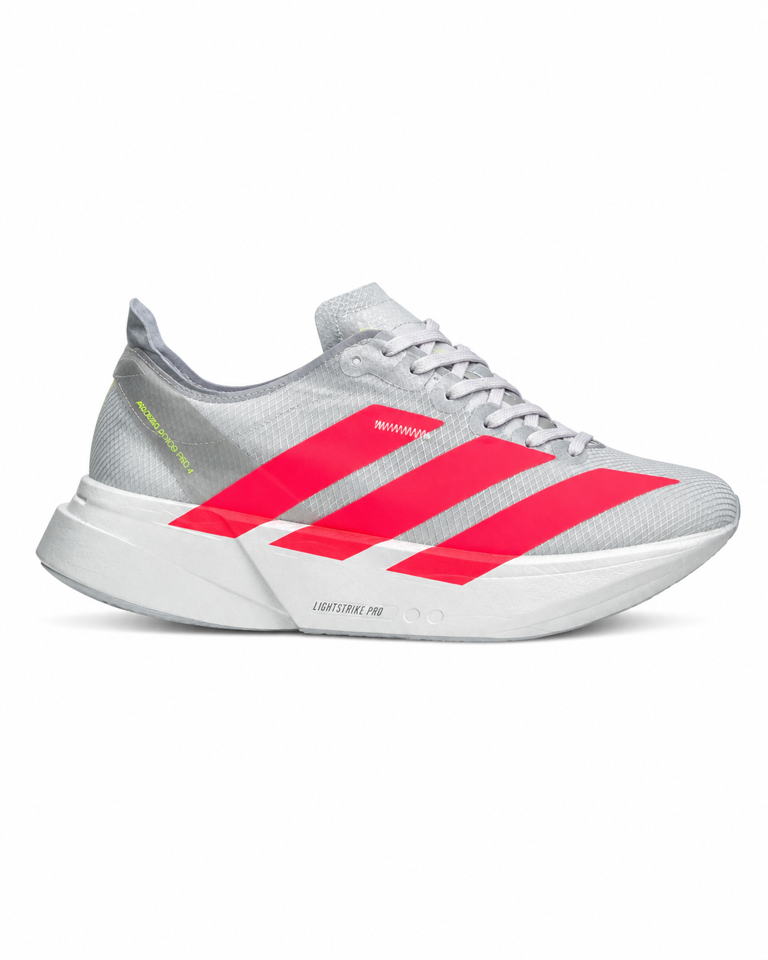 Adidas Adizero Adios Pro 4 – Grey Two / Lucid Pink / Lucid Lime