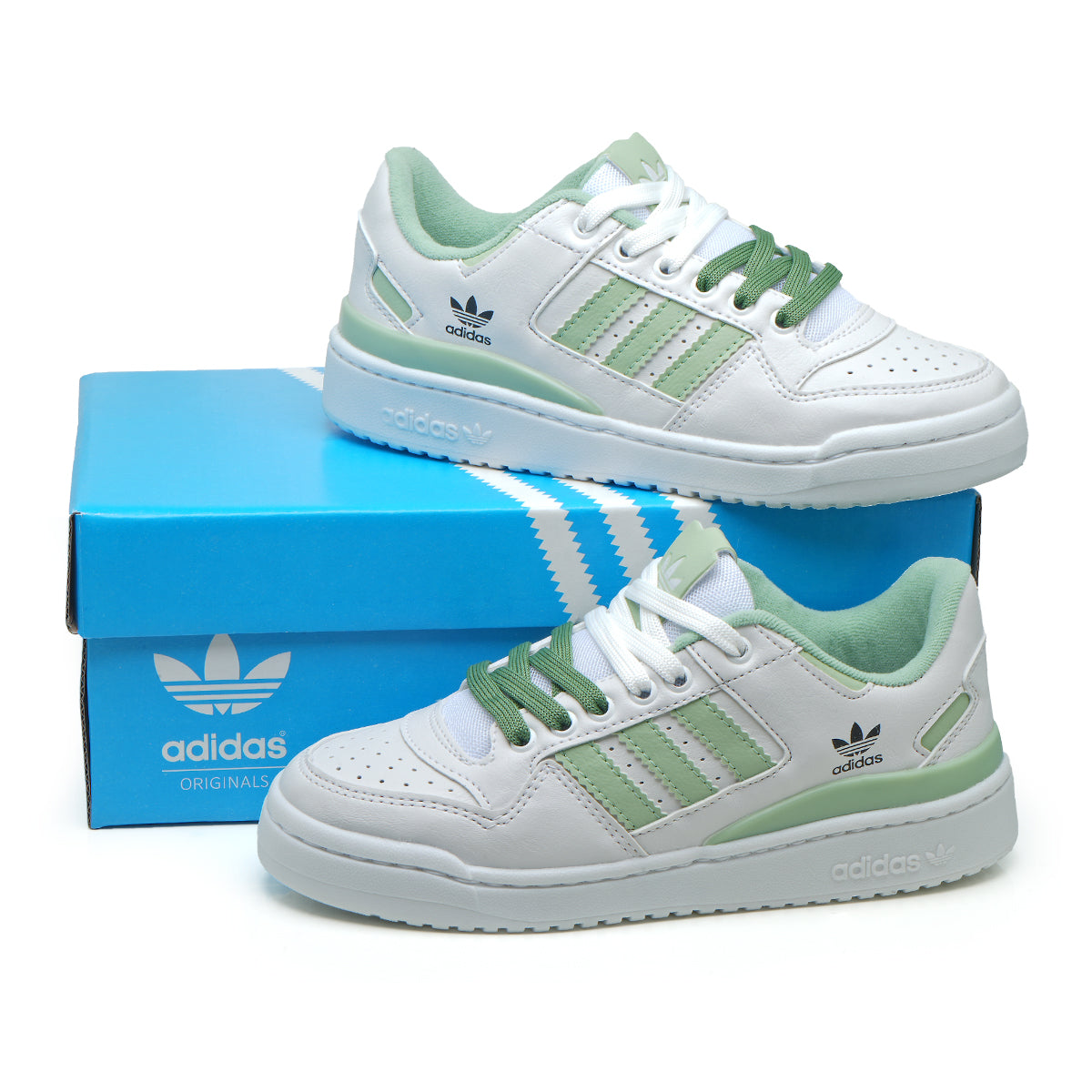 Adidas Forum Low White Light Green
