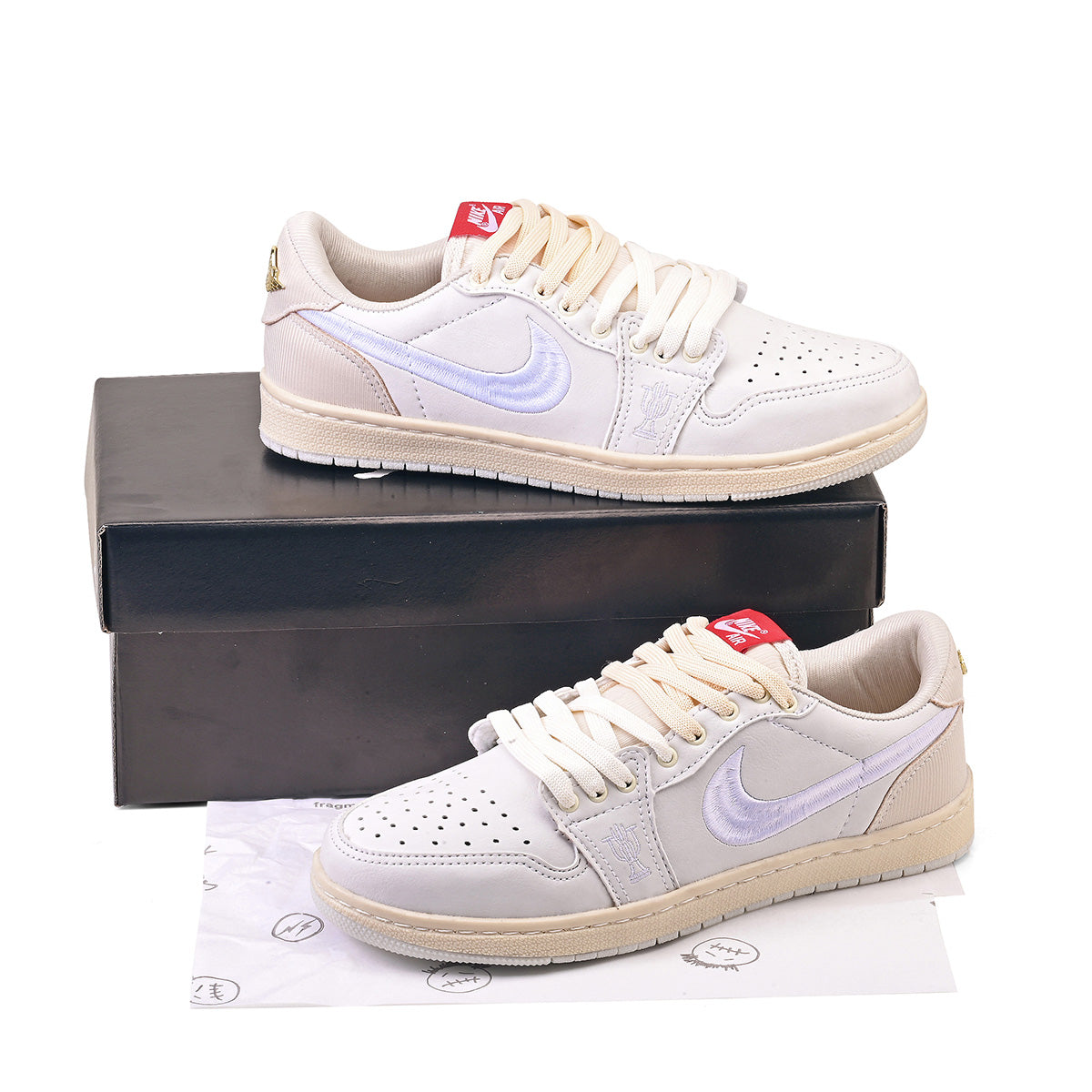 Nike Air Jordan 1 Retro Low OG Trophy Room Away White Off White