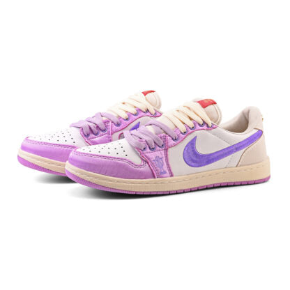Nike Air Jordan 1 Retro Low OG Trophy Room Away White Purple