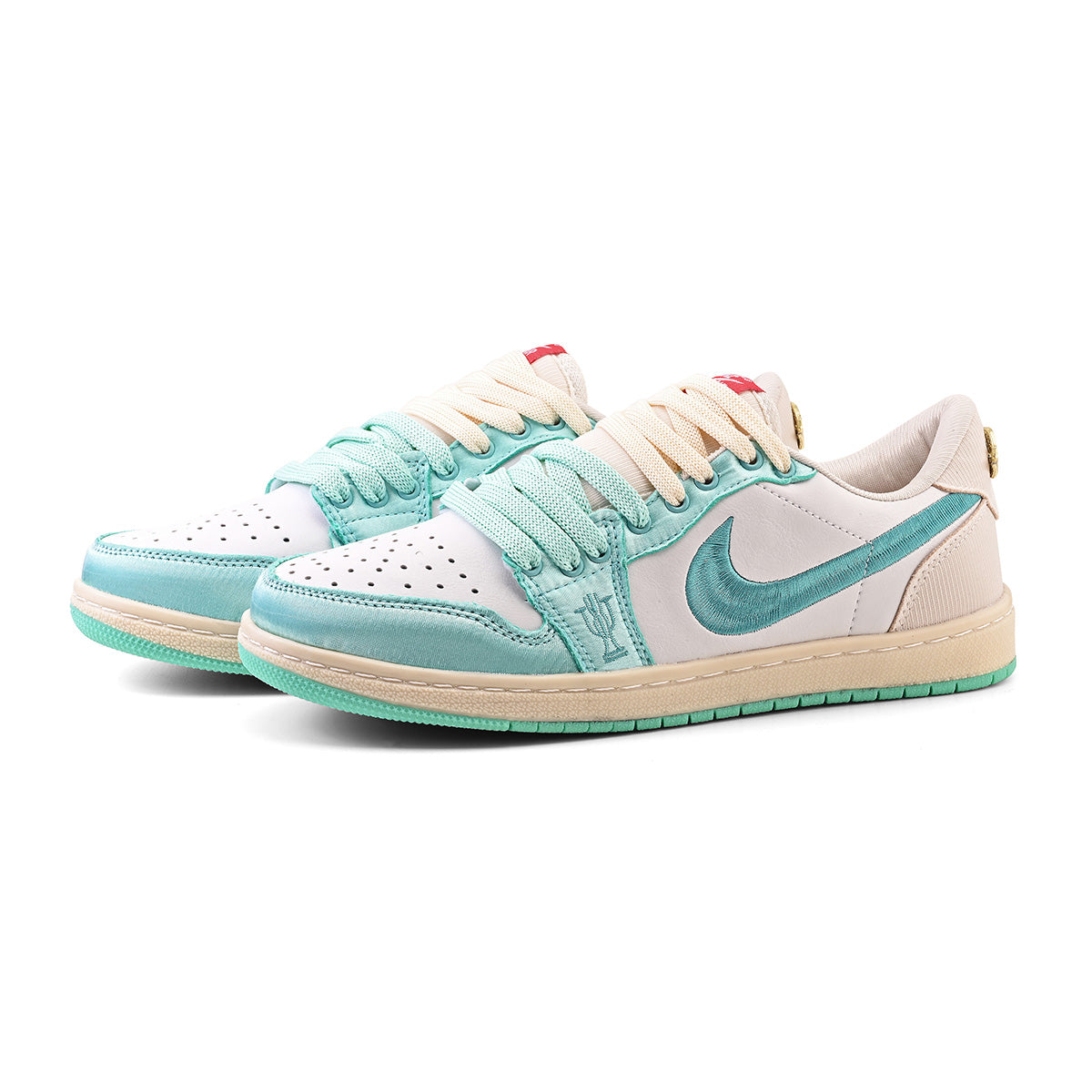 Nike Air Jordan 1 Retro Low OG Trophy Room Away White Aqua