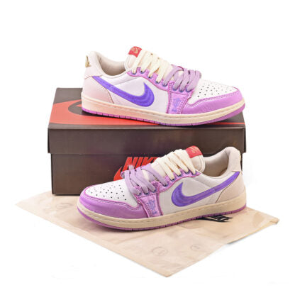 Nike Air Jordan 1 Retro Low OG Trophy Room Away White Purple