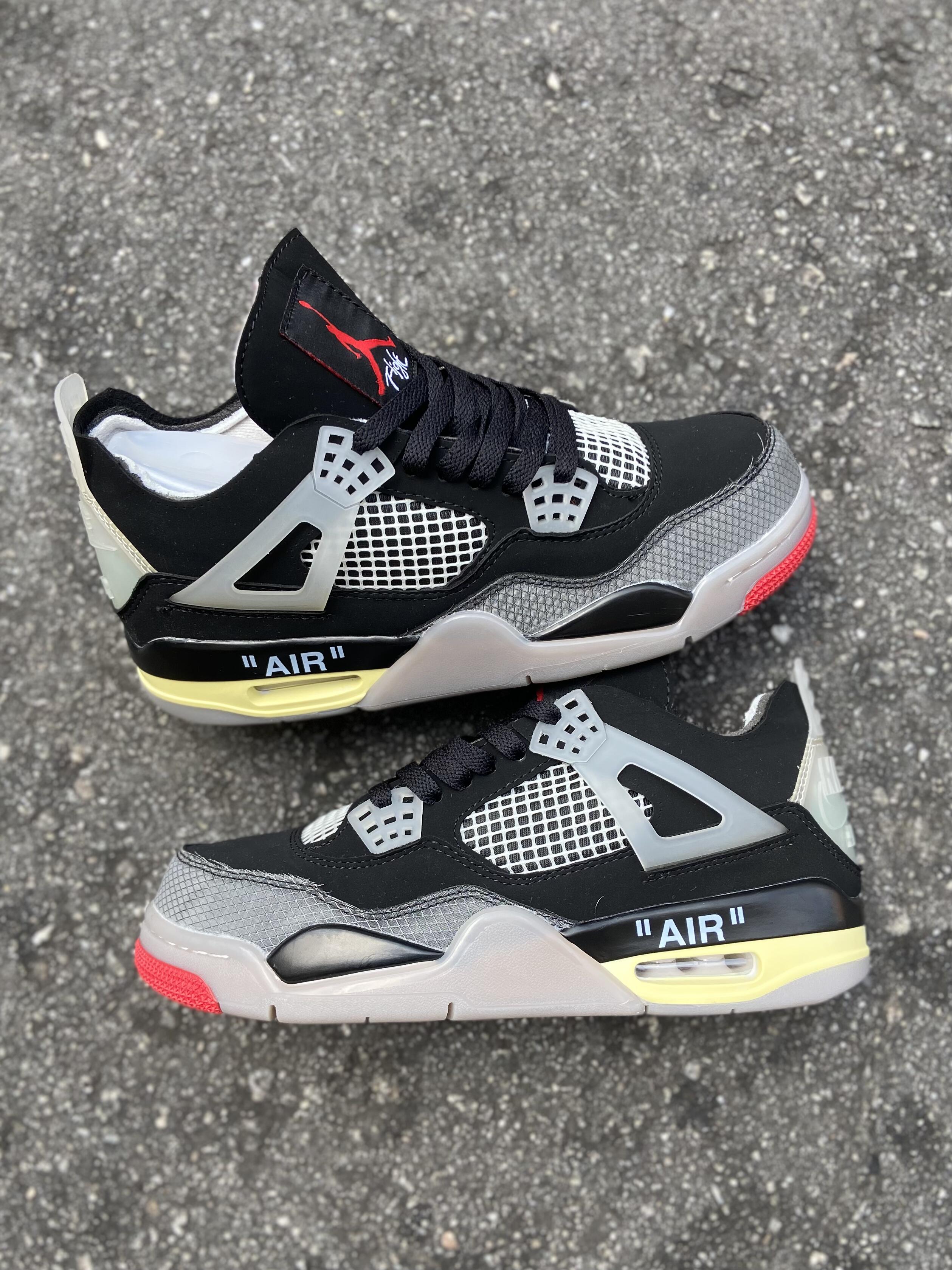Air Jordan 4  - Off-White Bred Custom