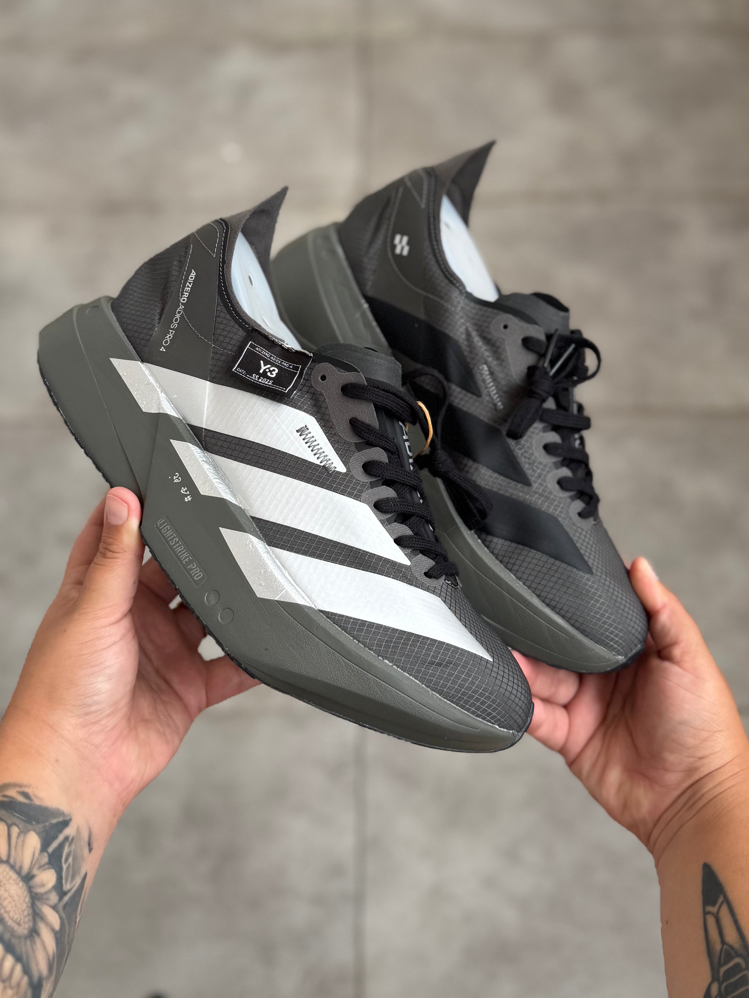 Y-3 x Adidas Adizero Adios Pro 4 – Black / White