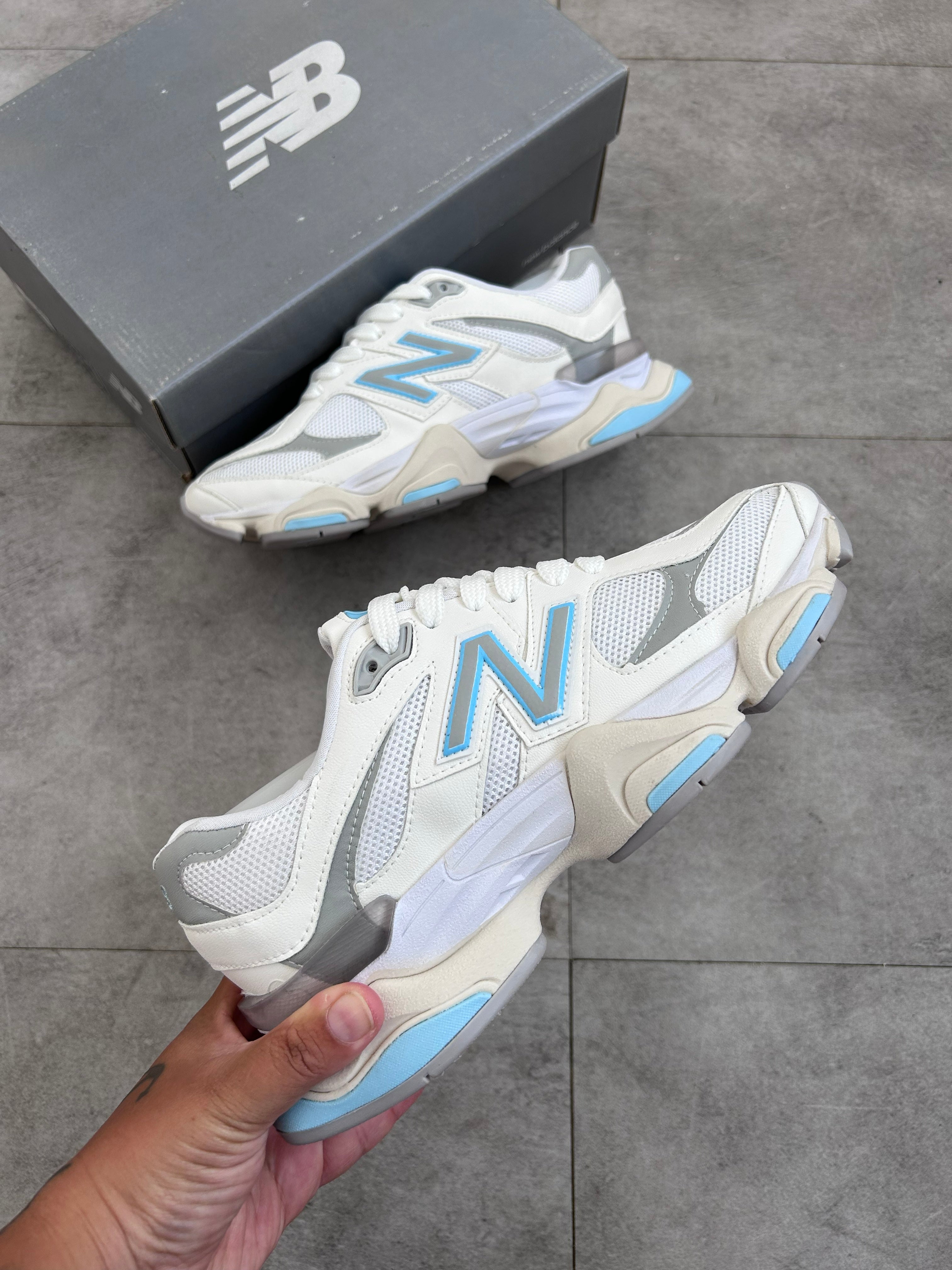 New Balance 9060 - White Sky Blue