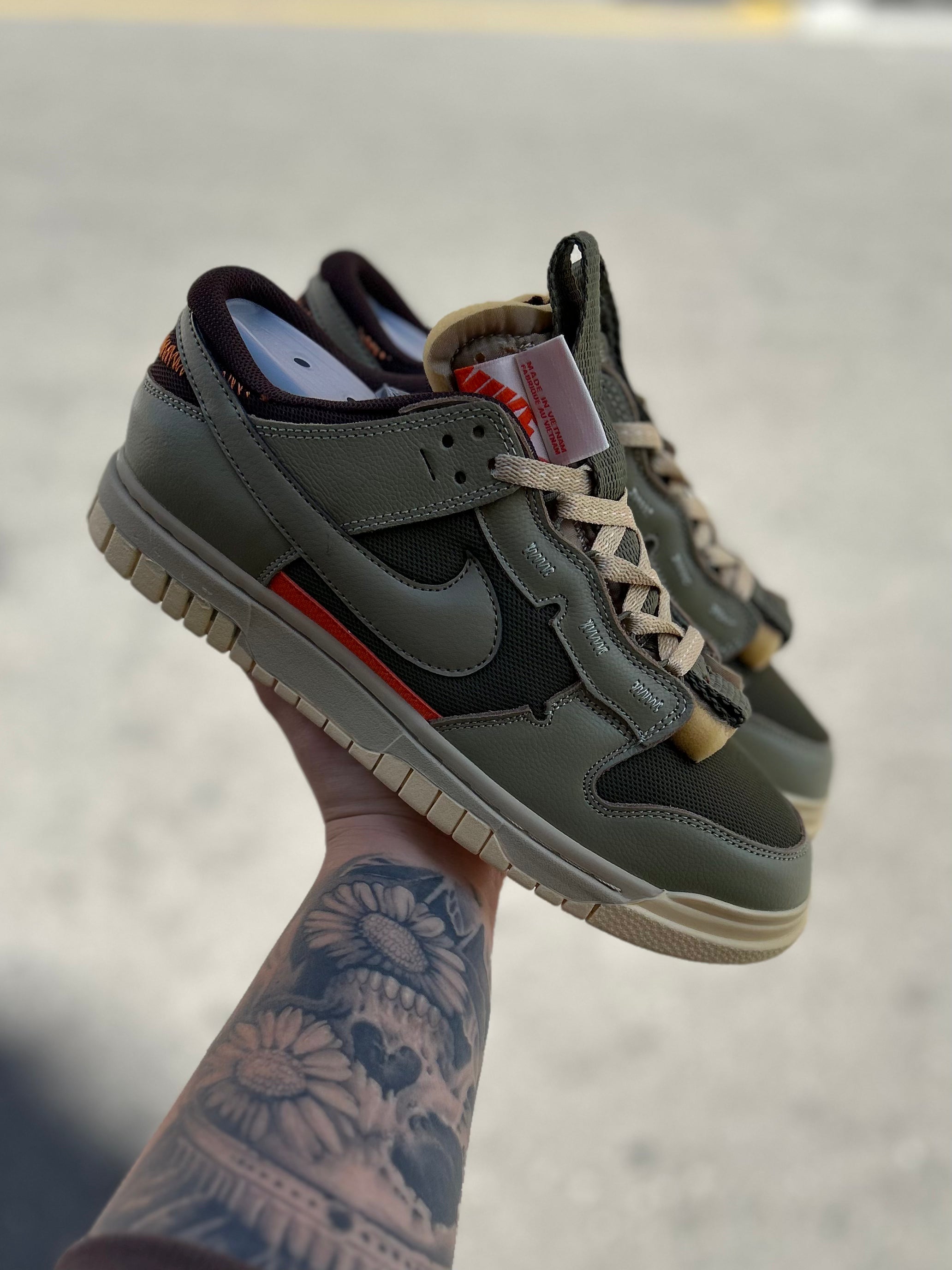 Nike Dunk Low - Olive Military Custom