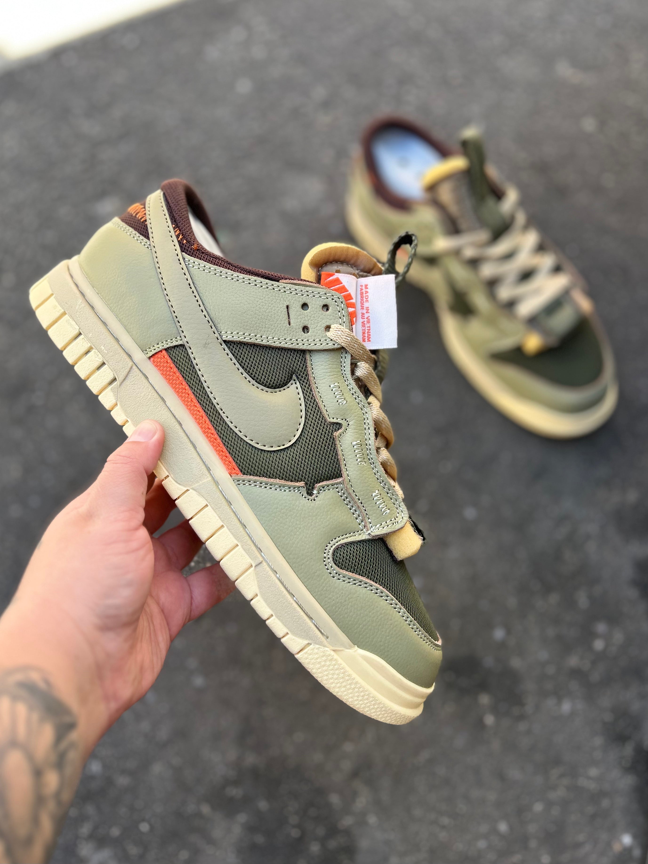 Nike Dunk Low - Olive Military Custom