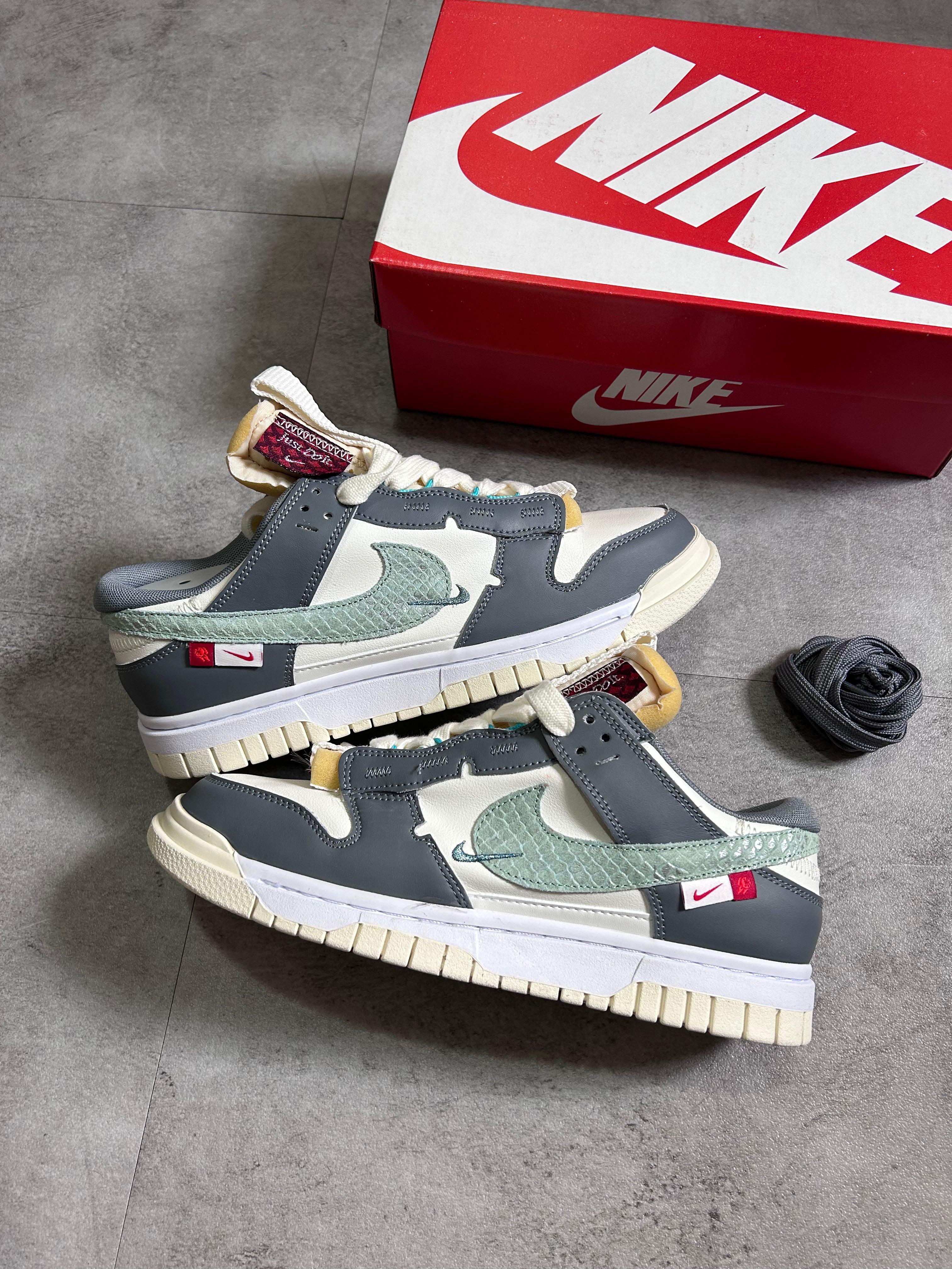 Nike Dunk Low - Crystal Swoosh Grey