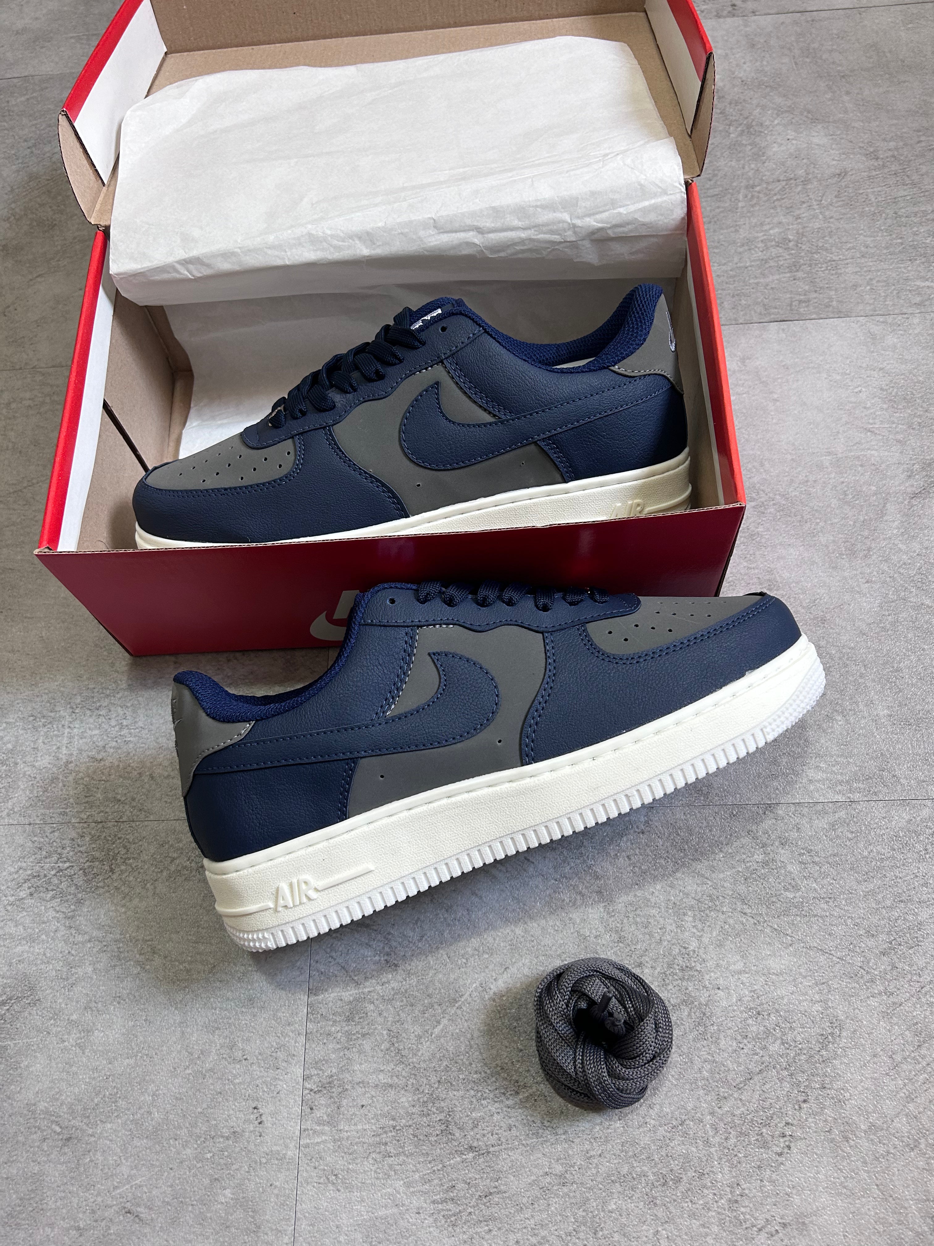 Nike Air Force 1 ’07 - LV8 Canvas Midnight Navy/Wolf Grey