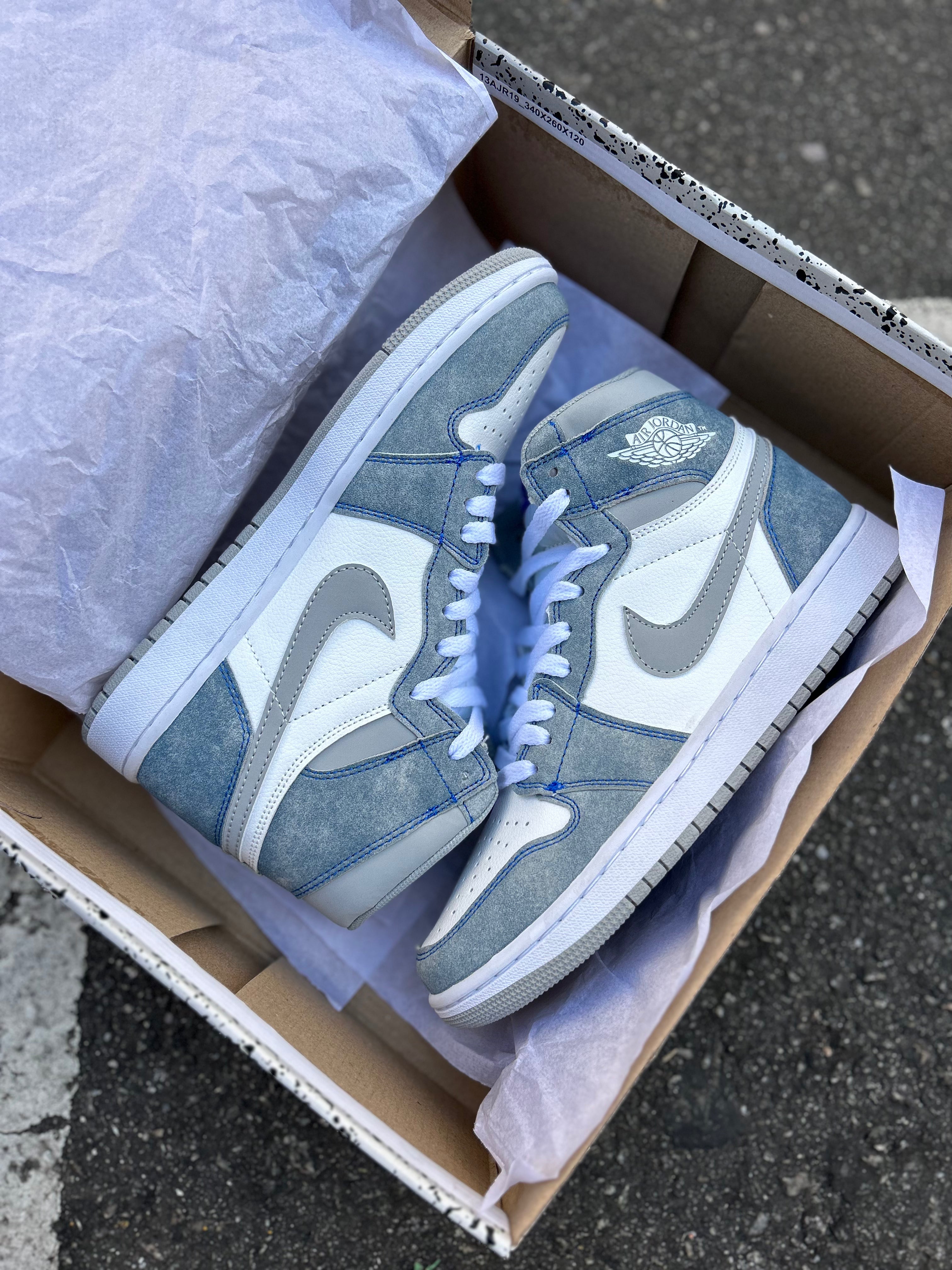 Nike Air Jordan 1 - Washed Denim Blue