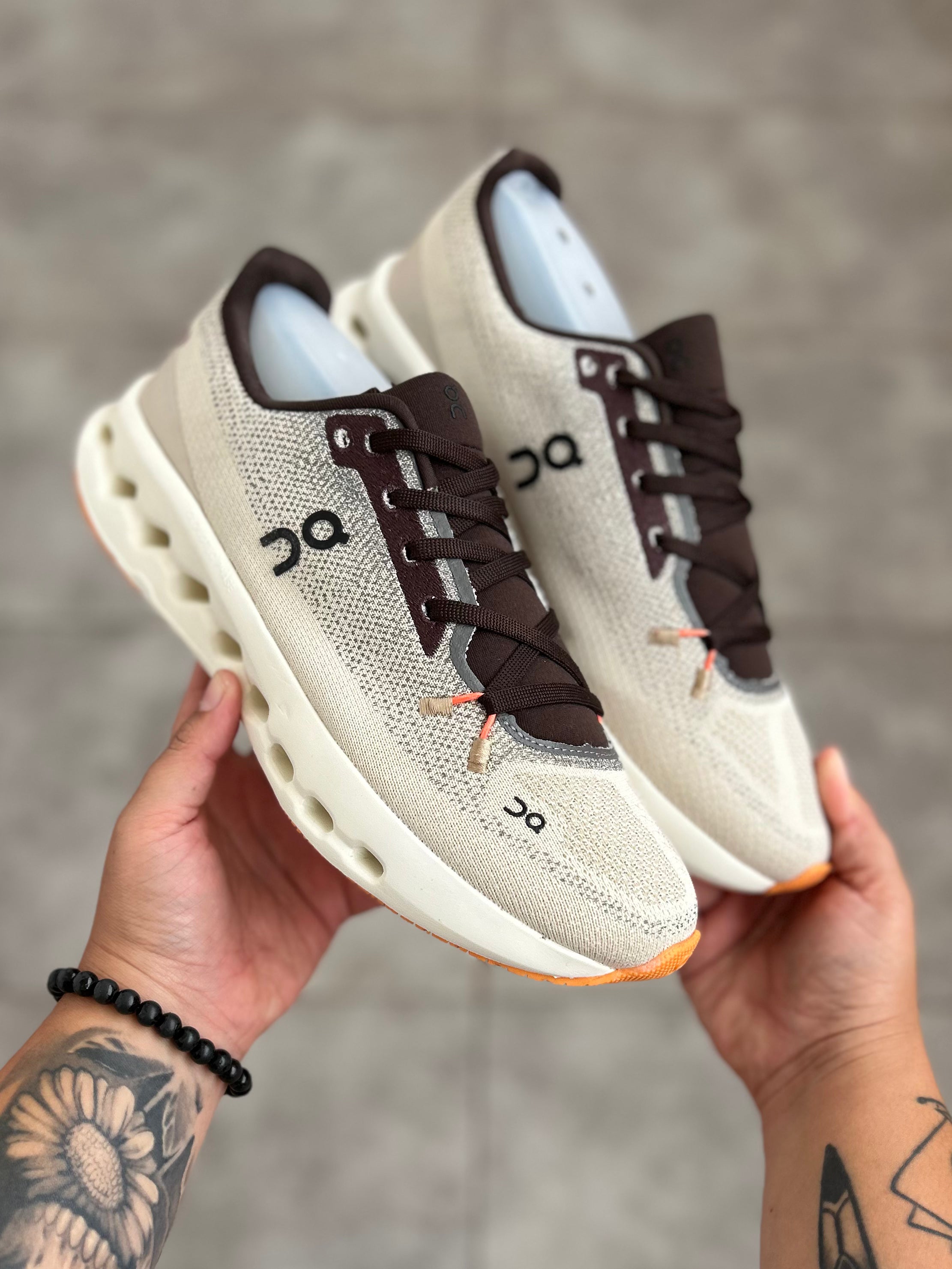 On Running Cloudmonster - Pearl | Mahogany