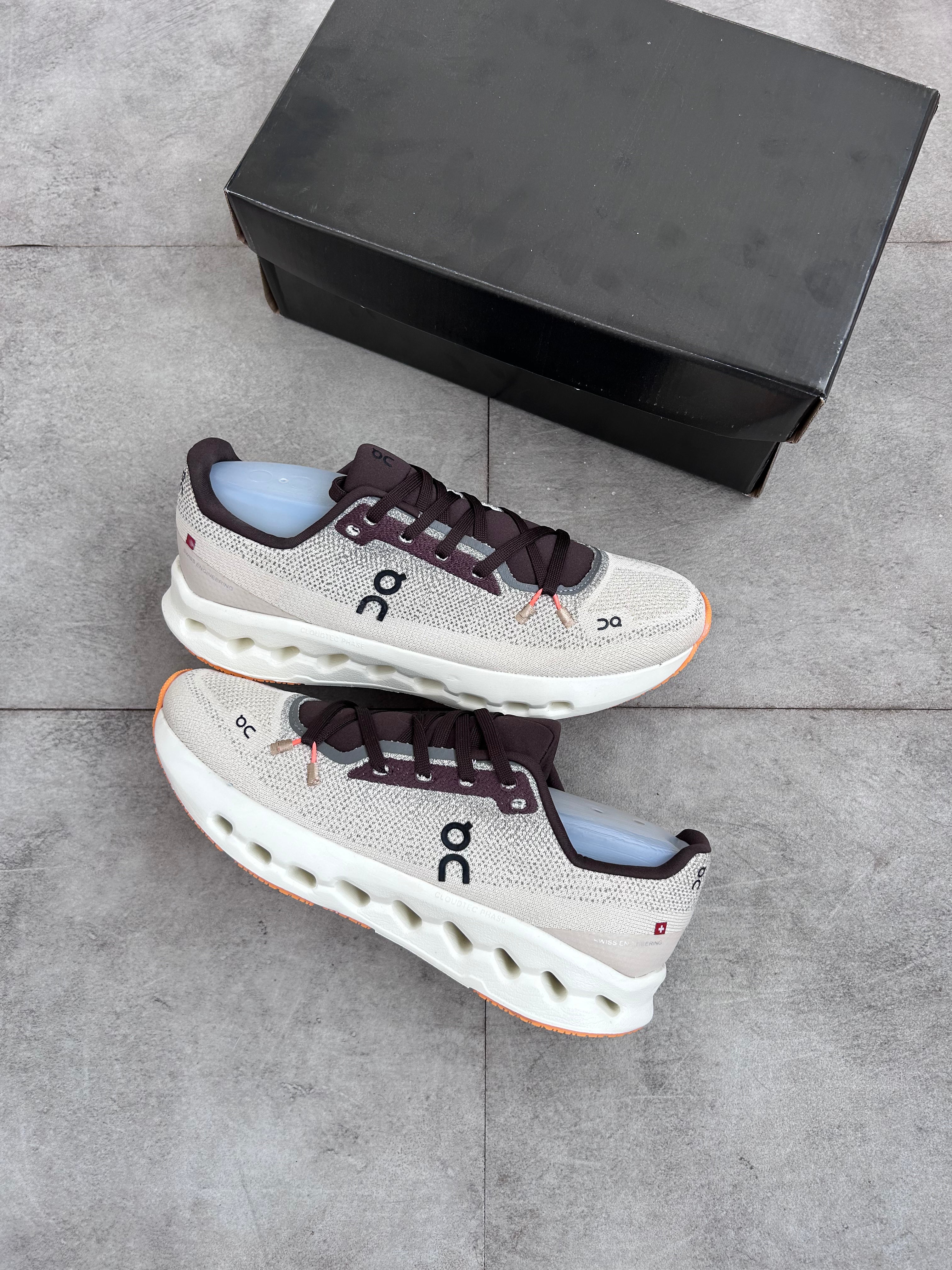 On Running Cloudmonster - Pearl | Mahogany