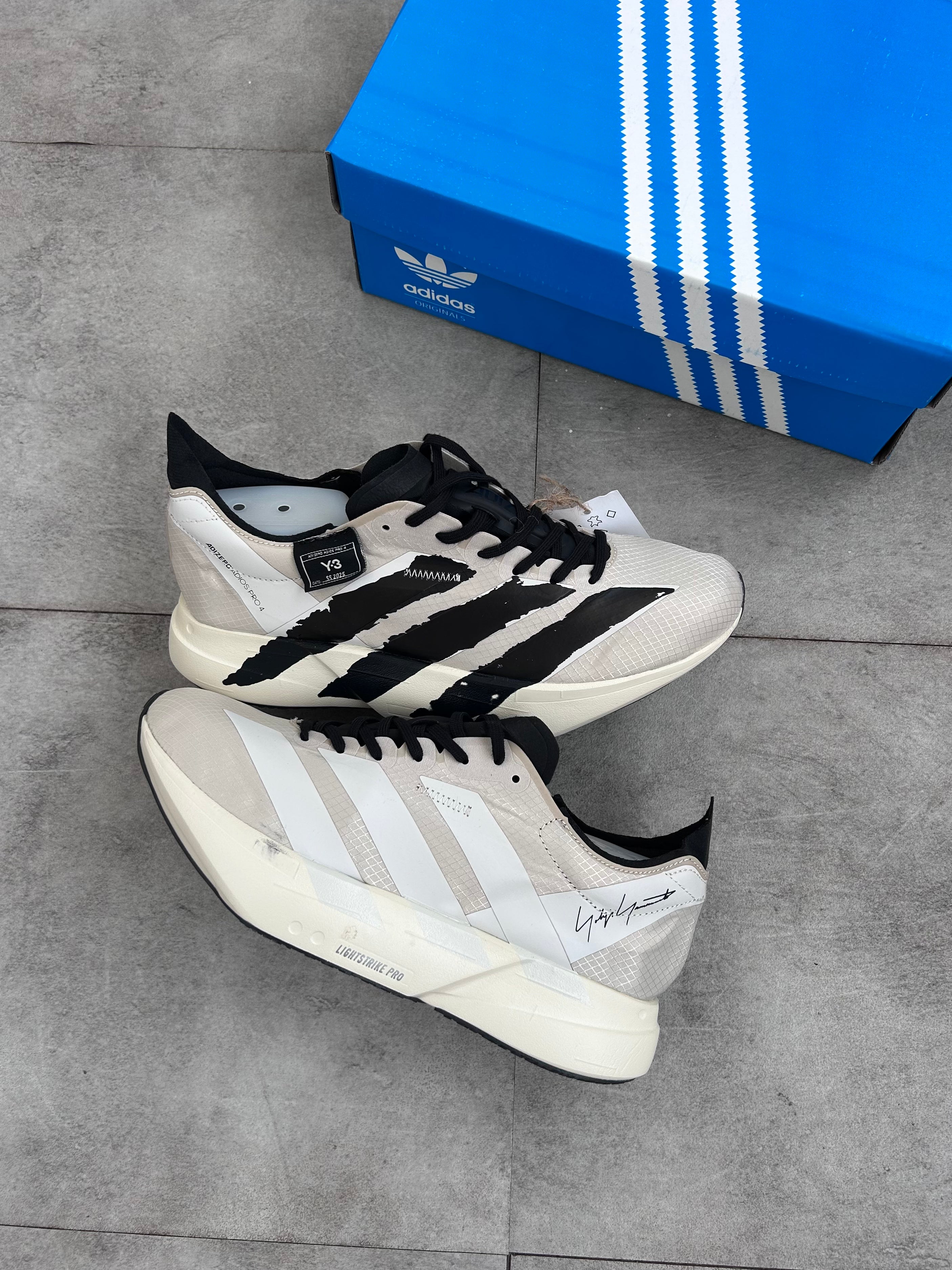 Y-3 x Adidas Adizero Adios Pro 4 – Off White / Core Black