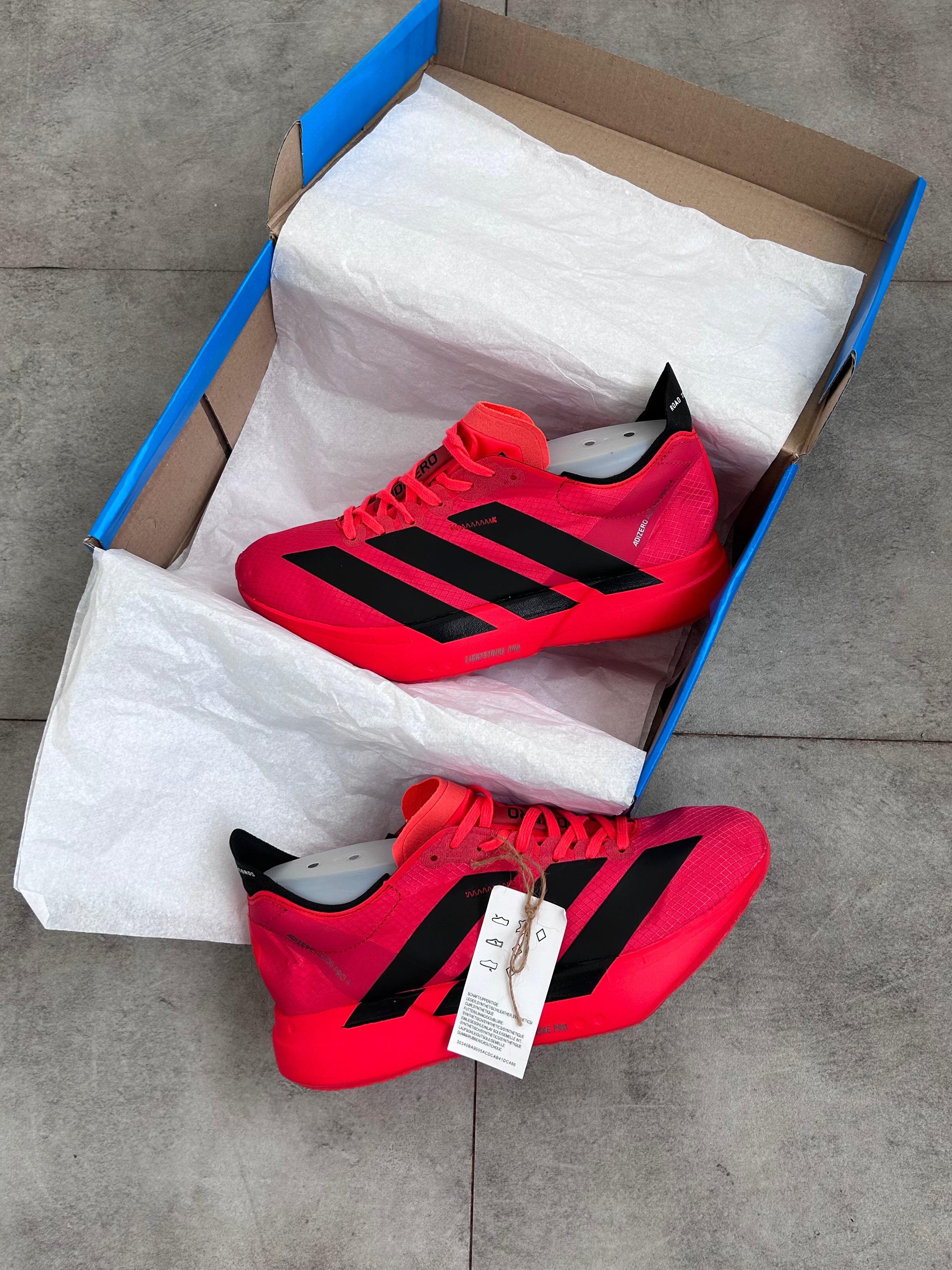 Adidas Adizero Adios Pro 4 – Lucid Red / Core Black