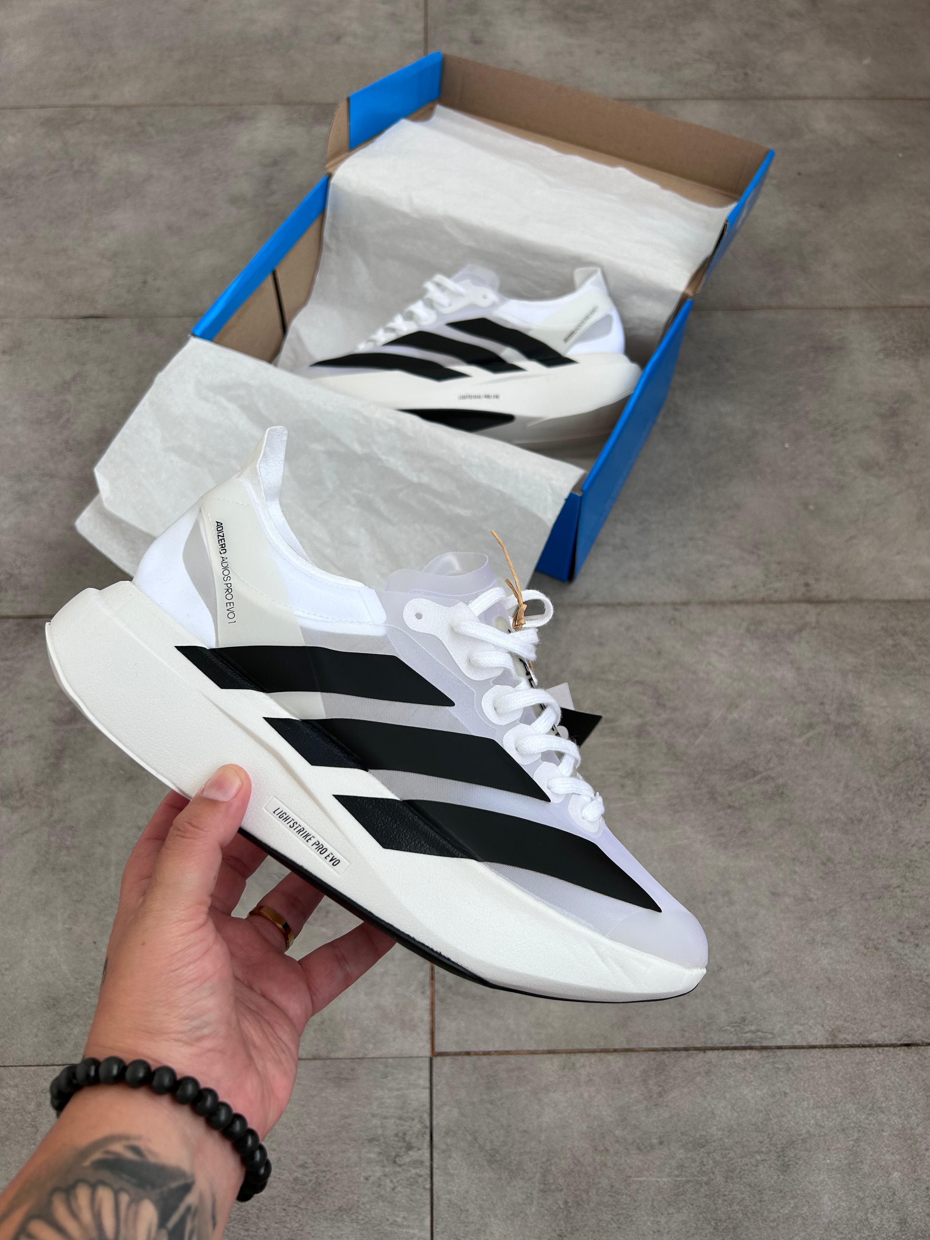 Adidas Adizero Adios Pro 4 – Cloud White / Core Black