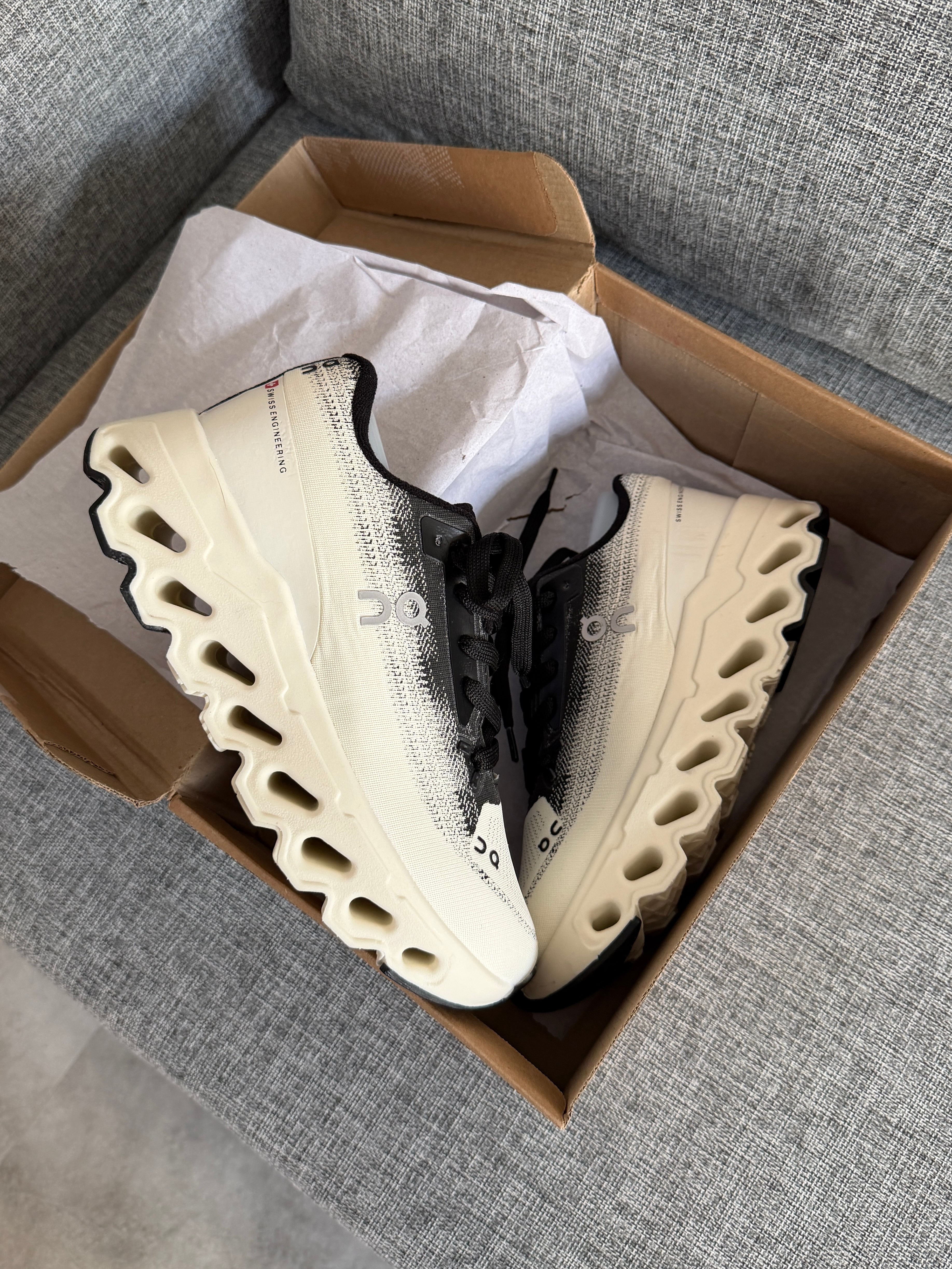 On Running Cloudmonster - Undyed/Black