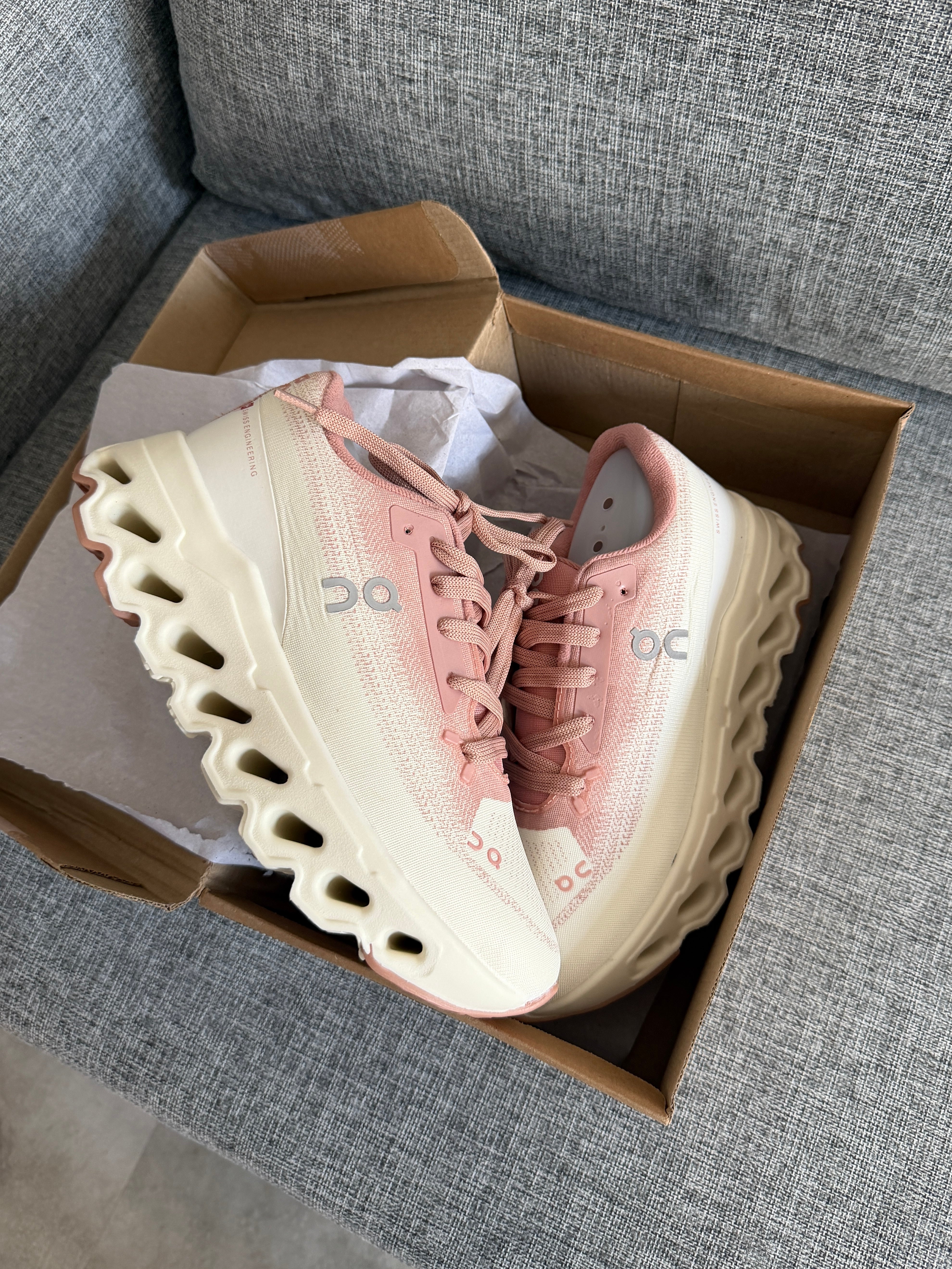 On Running Cloudmonster -  Pearl/Rose