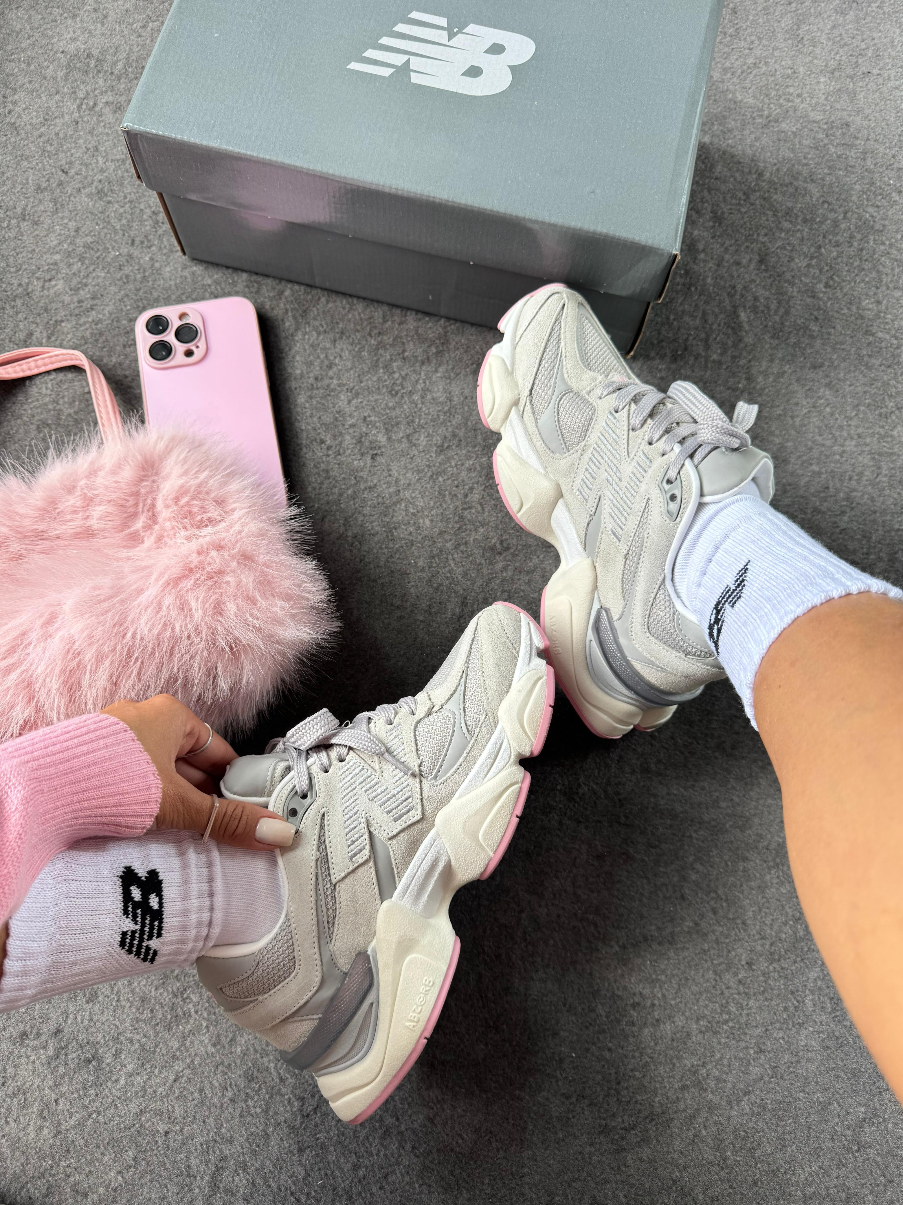 New Balance 9060 Cinza Rosa