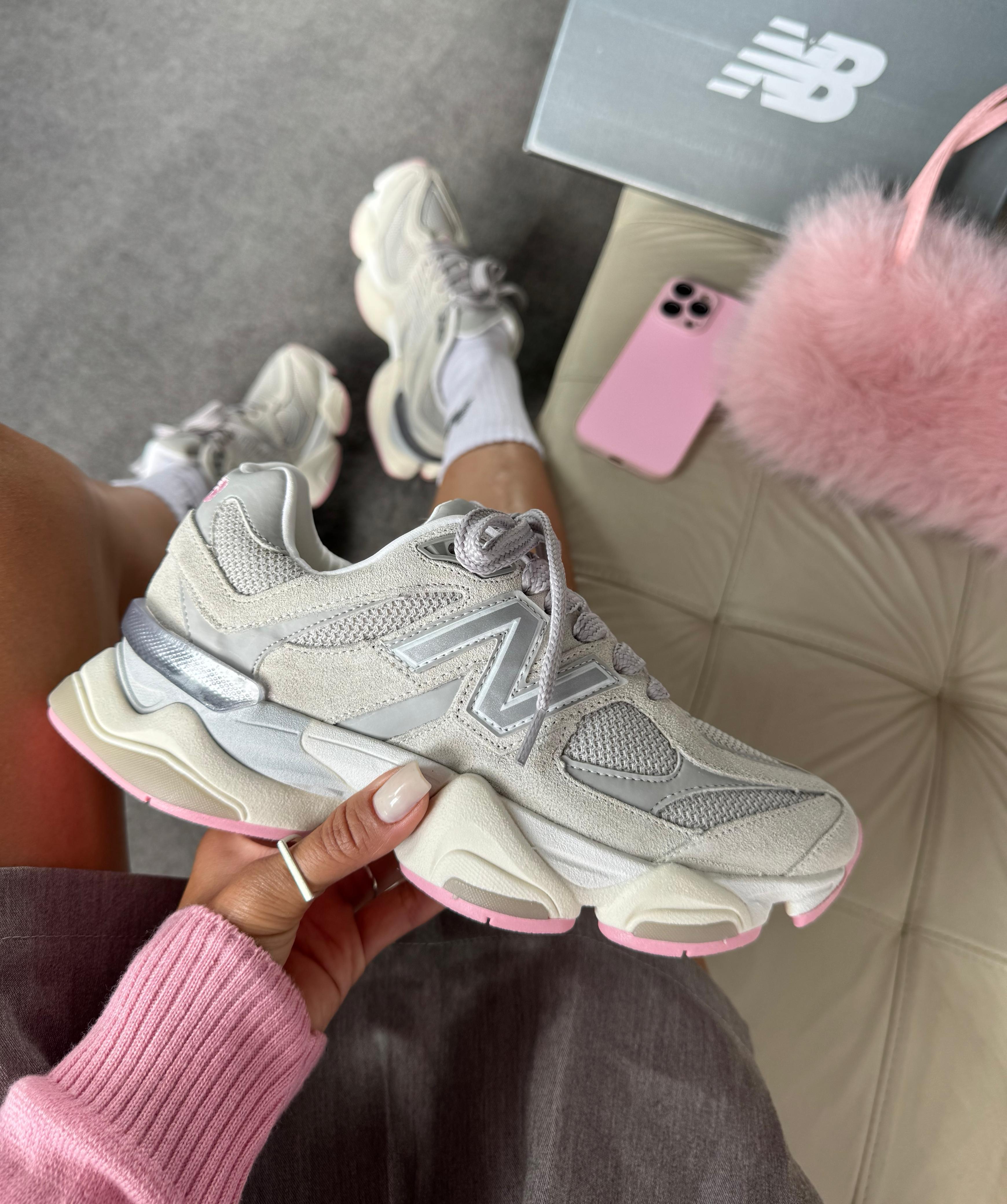 New Balance 9060 Cinza Rosa