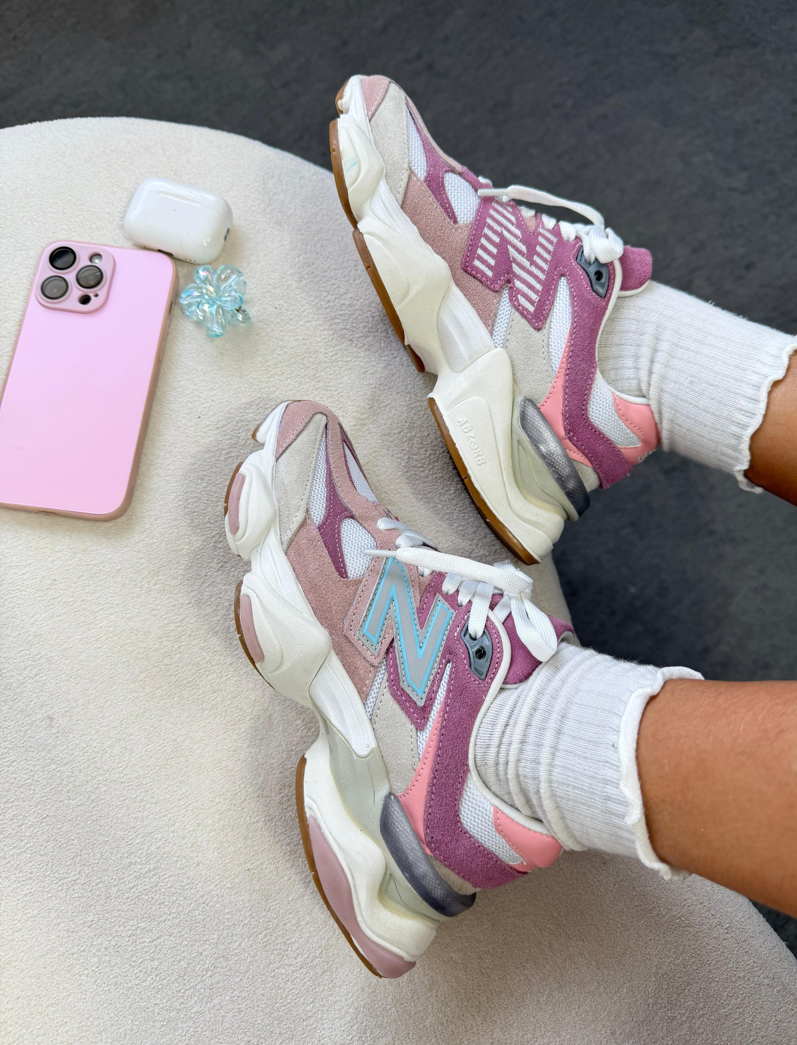 New Balance 9060 Cinza Rosa