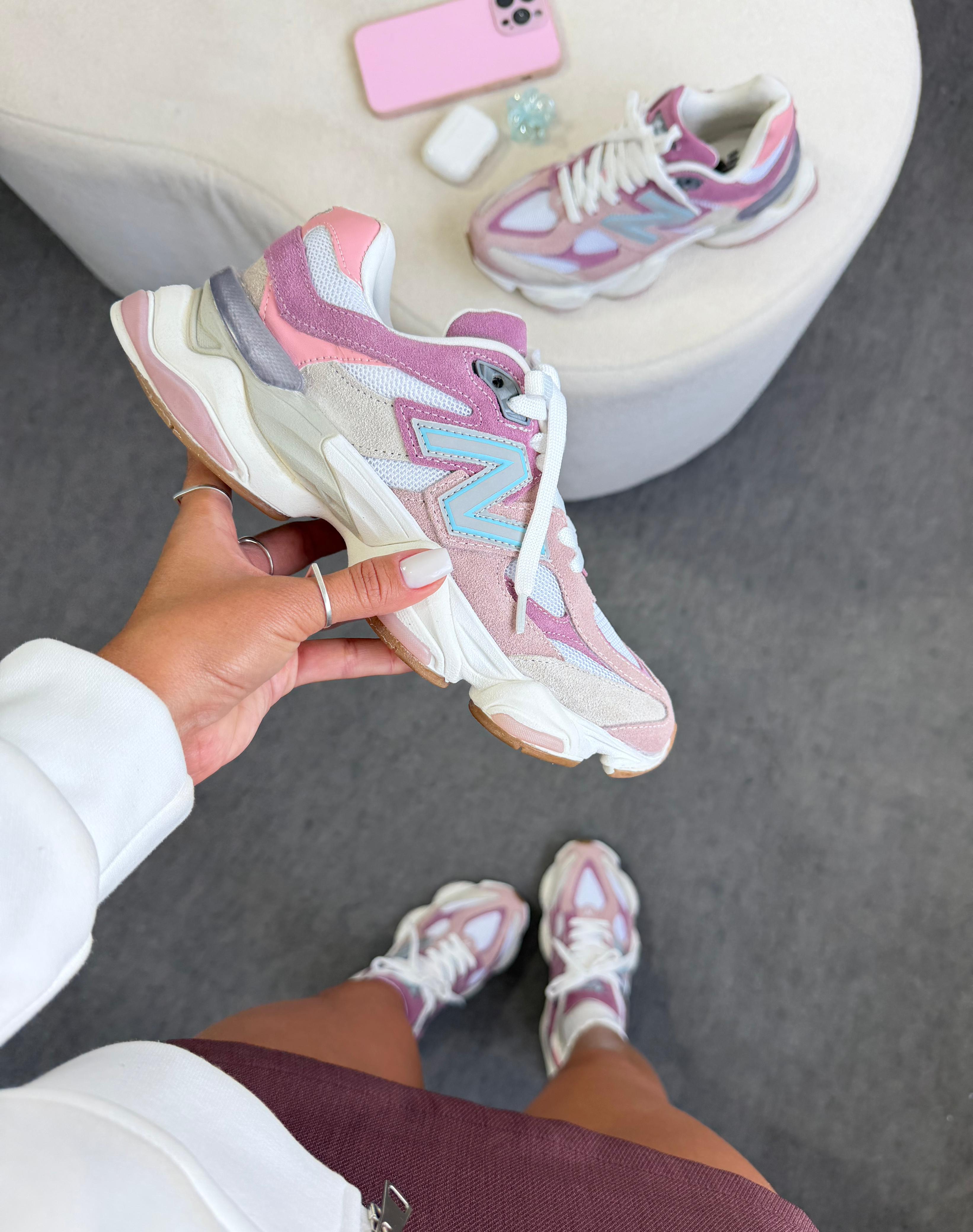 New Balance 9060 Cinza Rosa