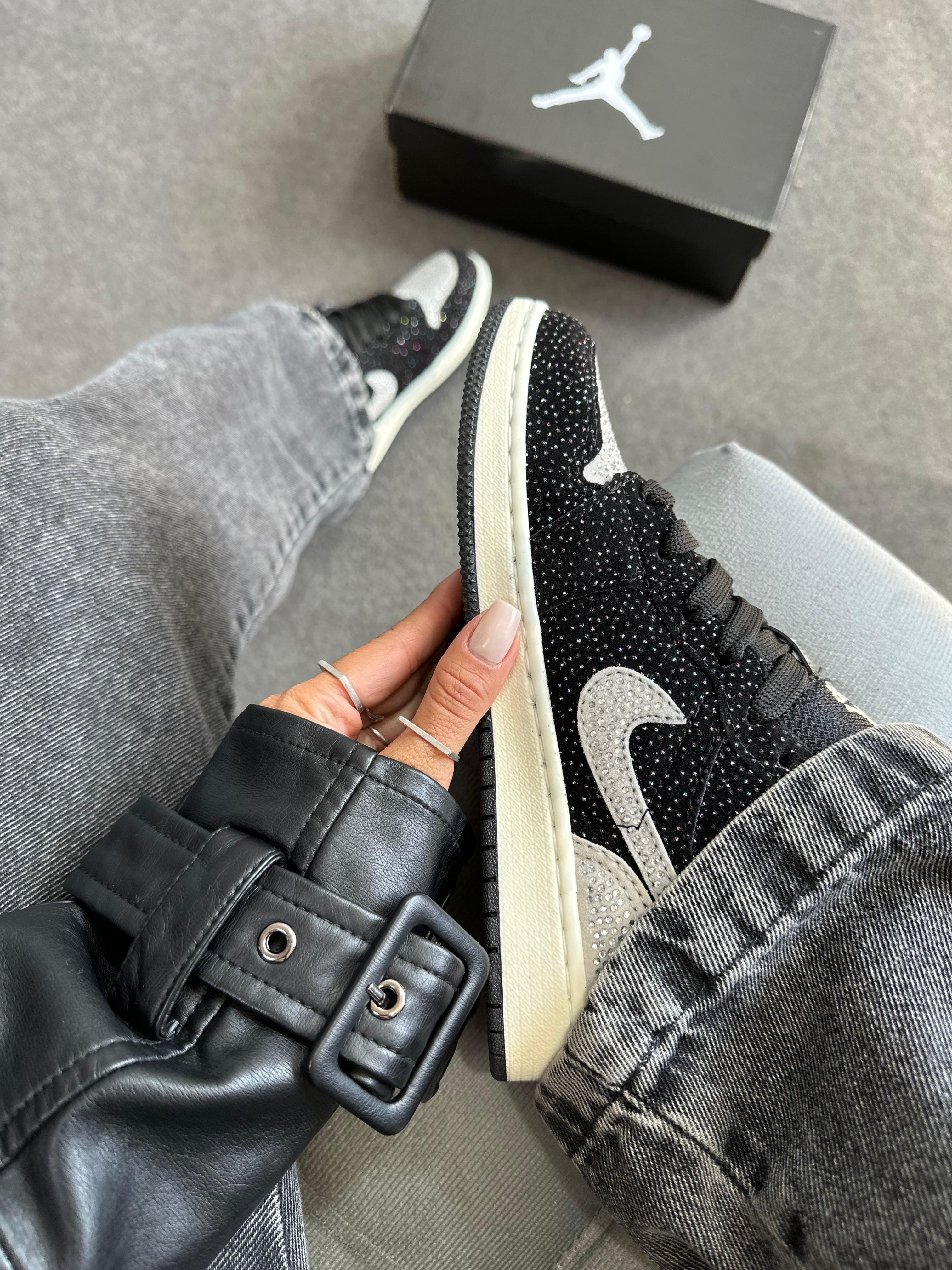 Nike Air Jordan 1 Low Preto Prata