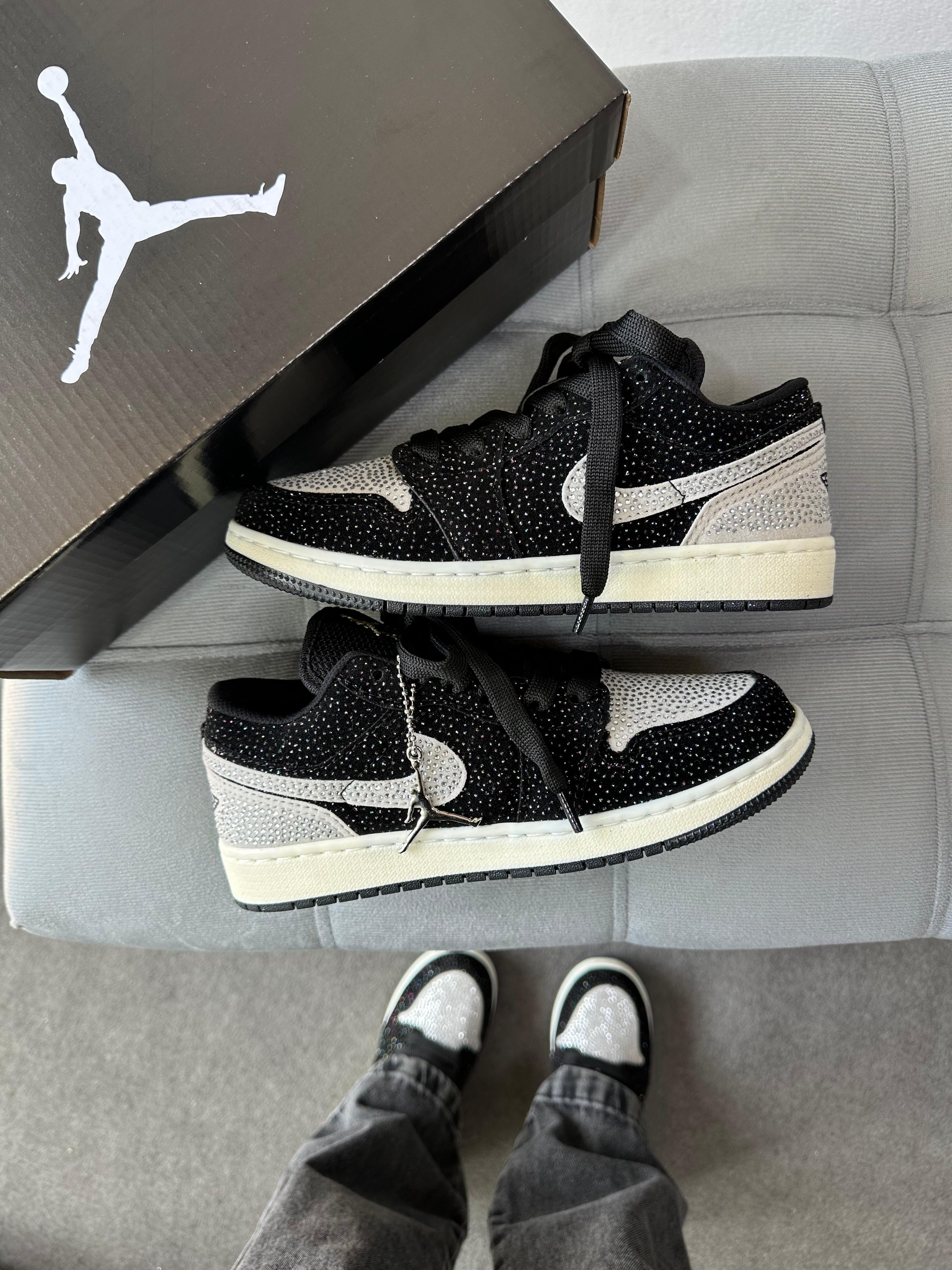 Nike Air Jordan 1 Low Preto Prata