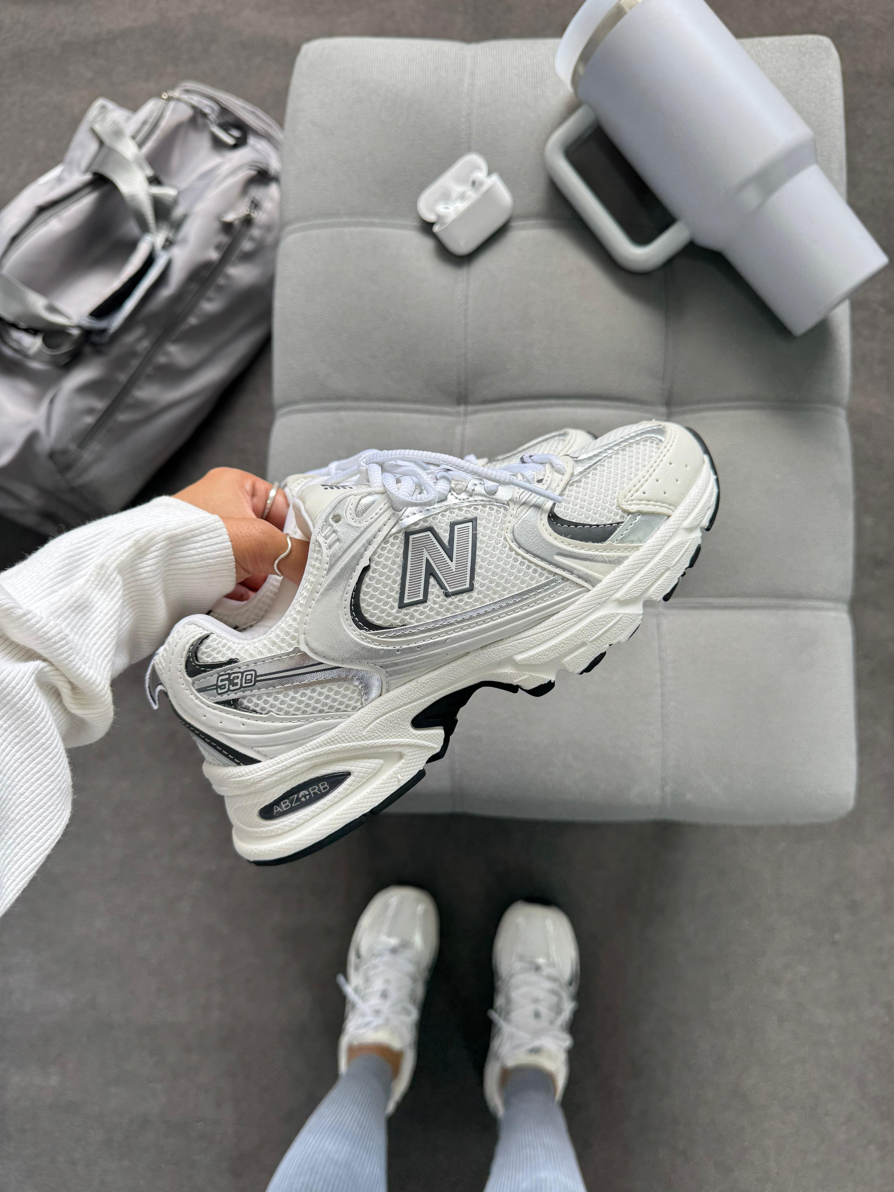 New Balance 530 Branco Cinza