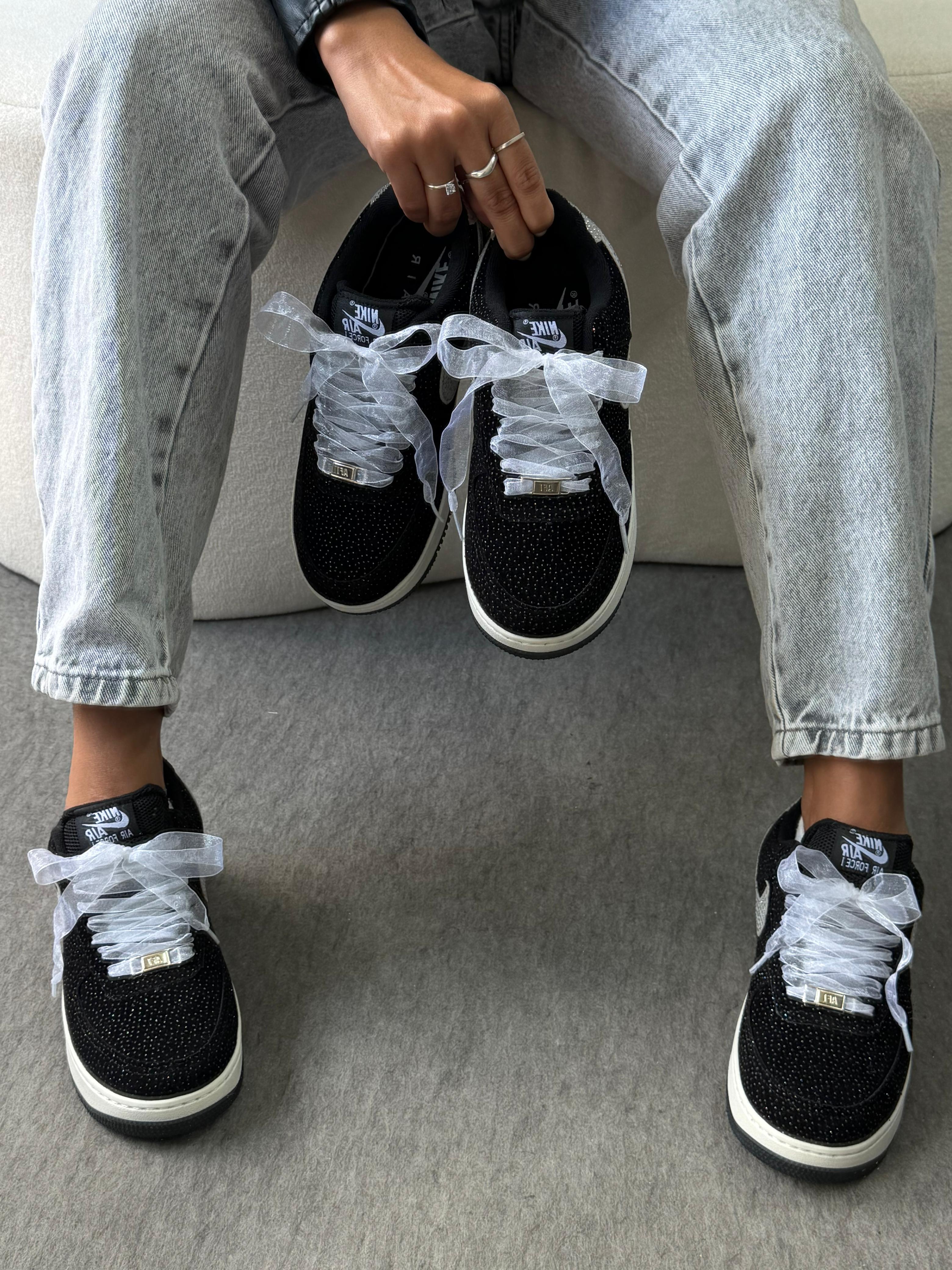 Nike Air Force 1 Low Prime Preto Prata