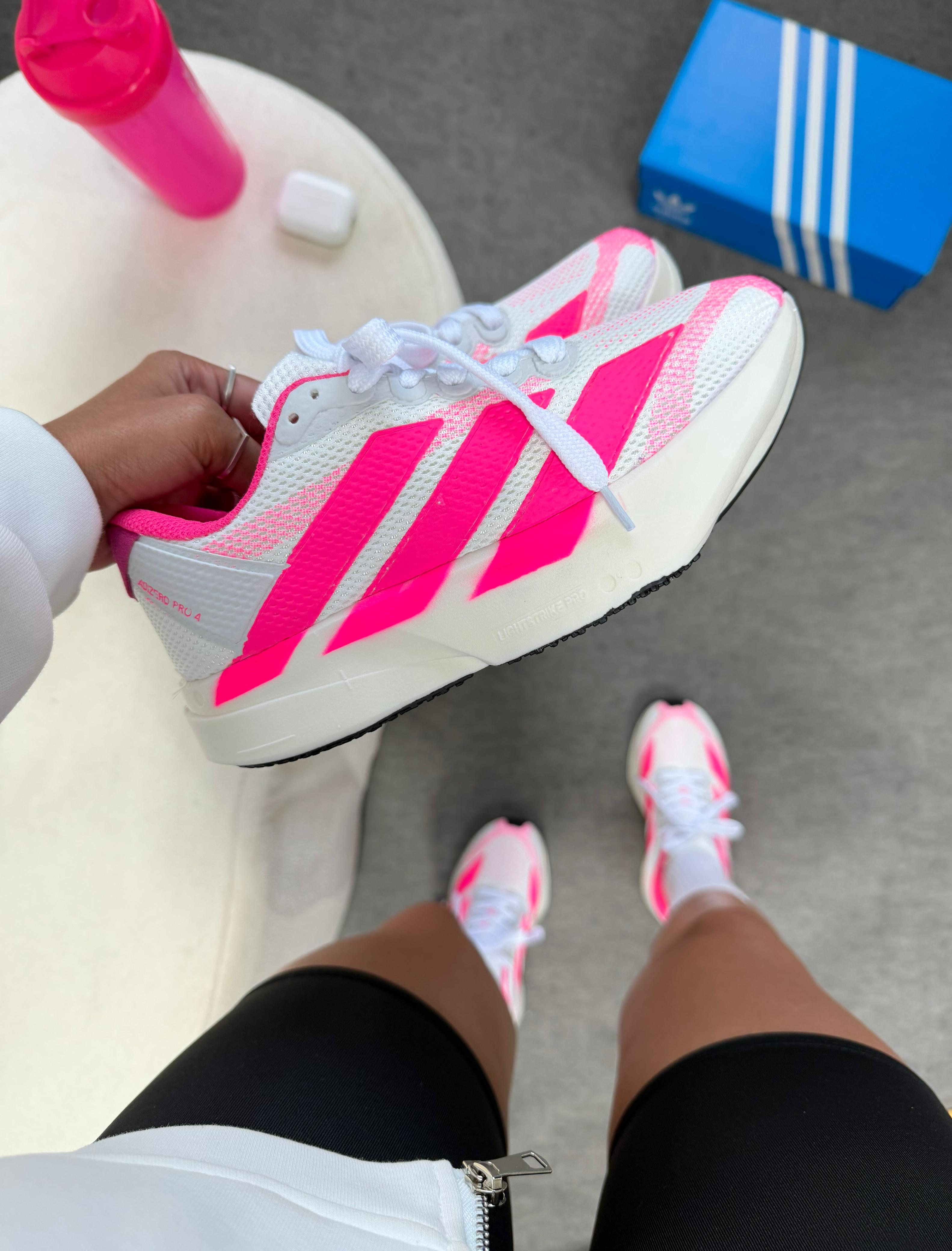 Adidas Adizero Adios Pro 4 Branco Rosa