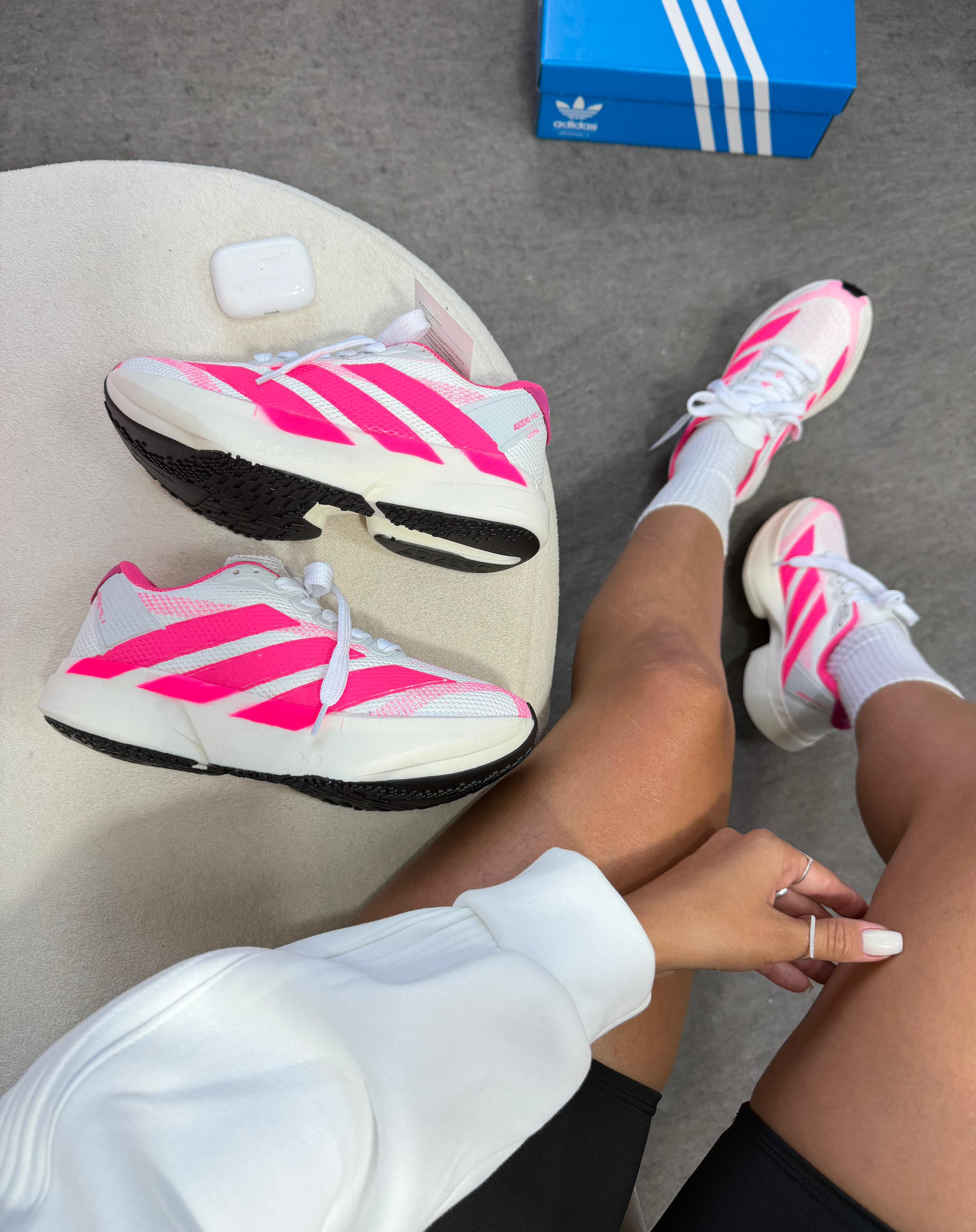 Adidas Adizero Adios Pro 4 Branco Rosa