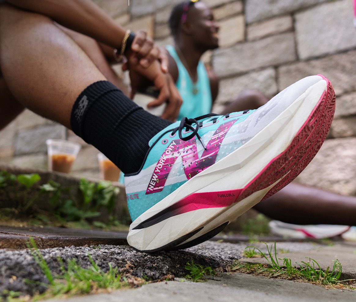 New Balance FuelCell SuperComp NYC Marathon 2024 Branco Azul