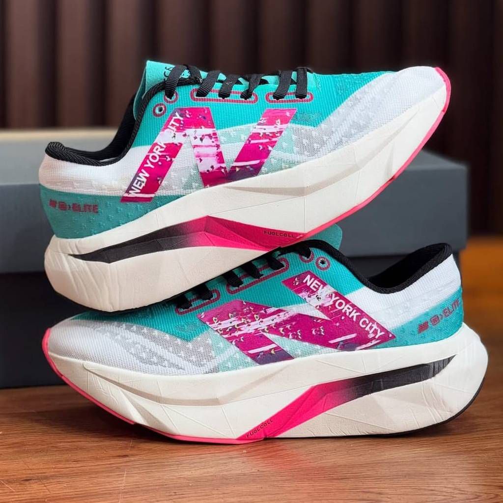 New Balance FuelCell SuperComp NYC Marathon 2024 Branco Azul
