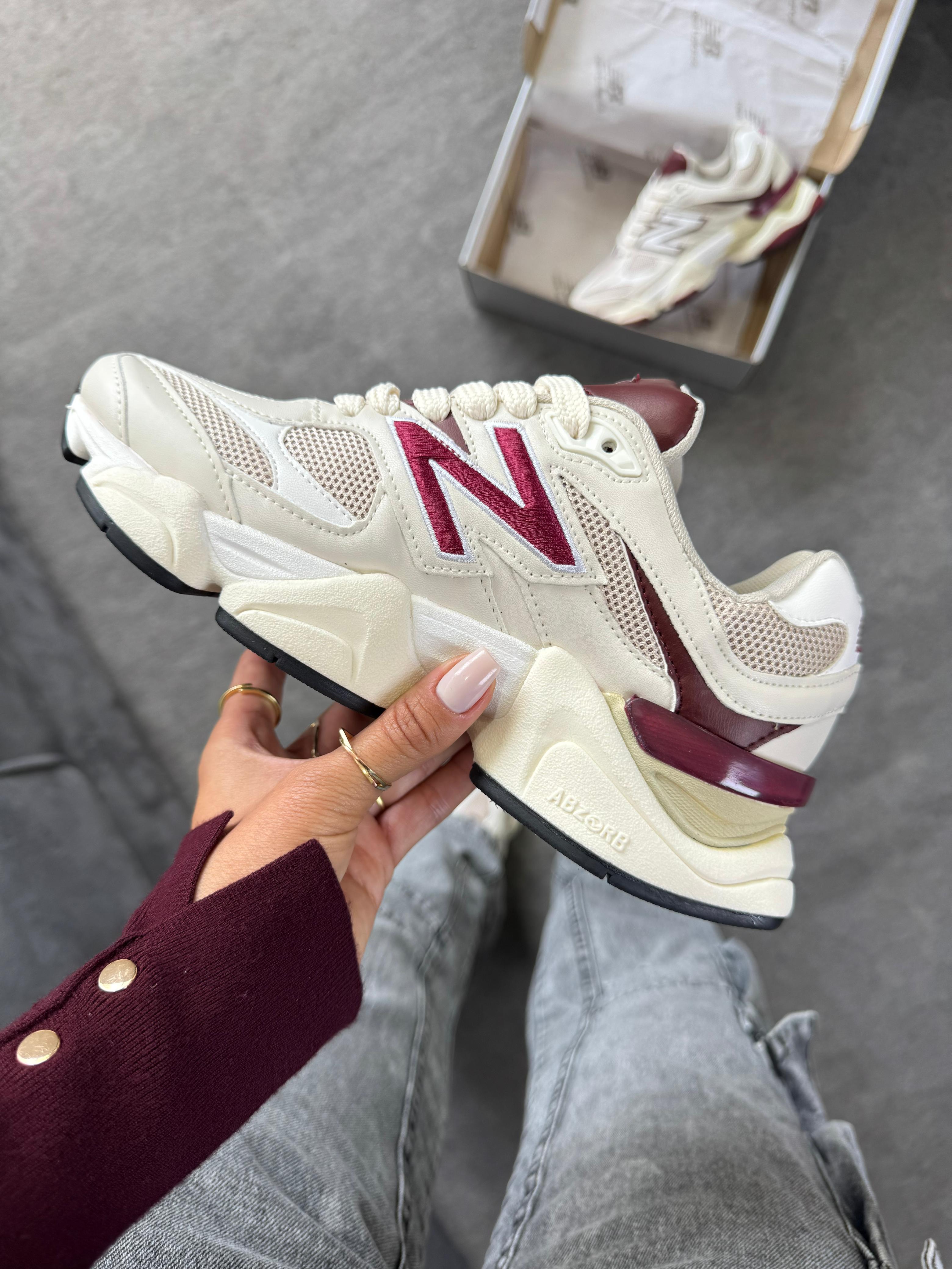 New Balance 9060 Off White Bordô