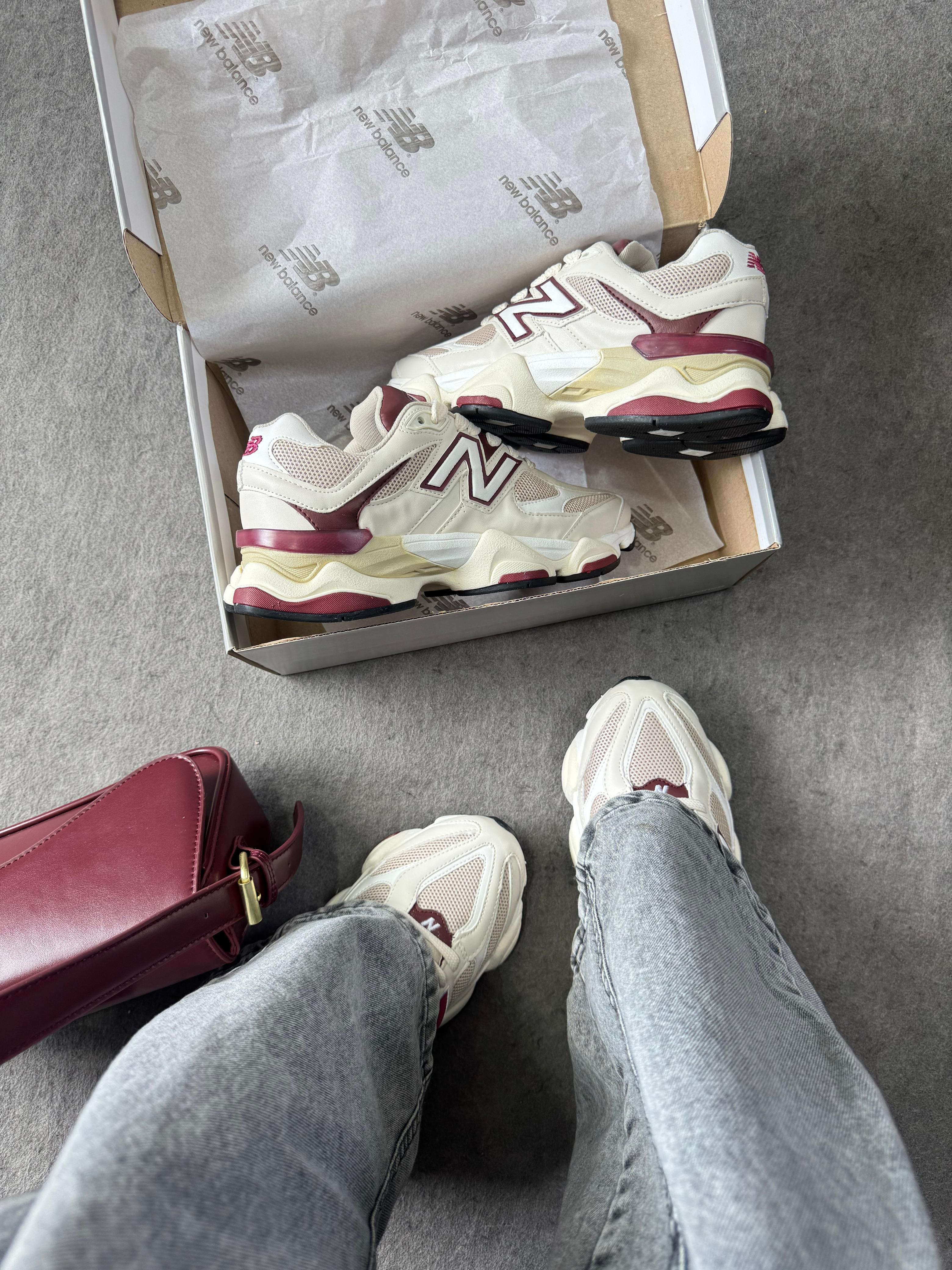 New Balance 9060 Off White Bordô