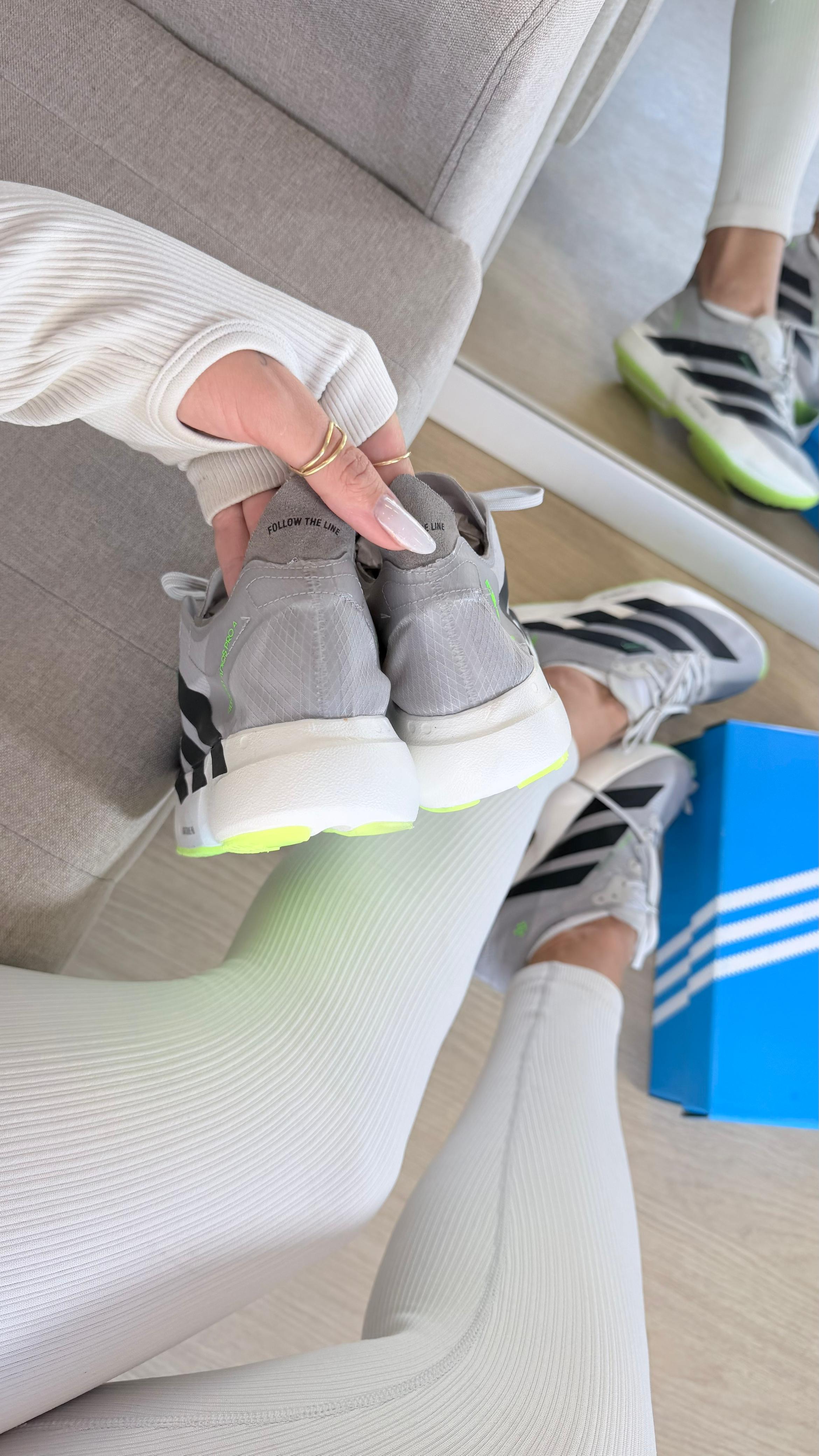 Adidas Adizero Adios Pro 4 Cinza Verde