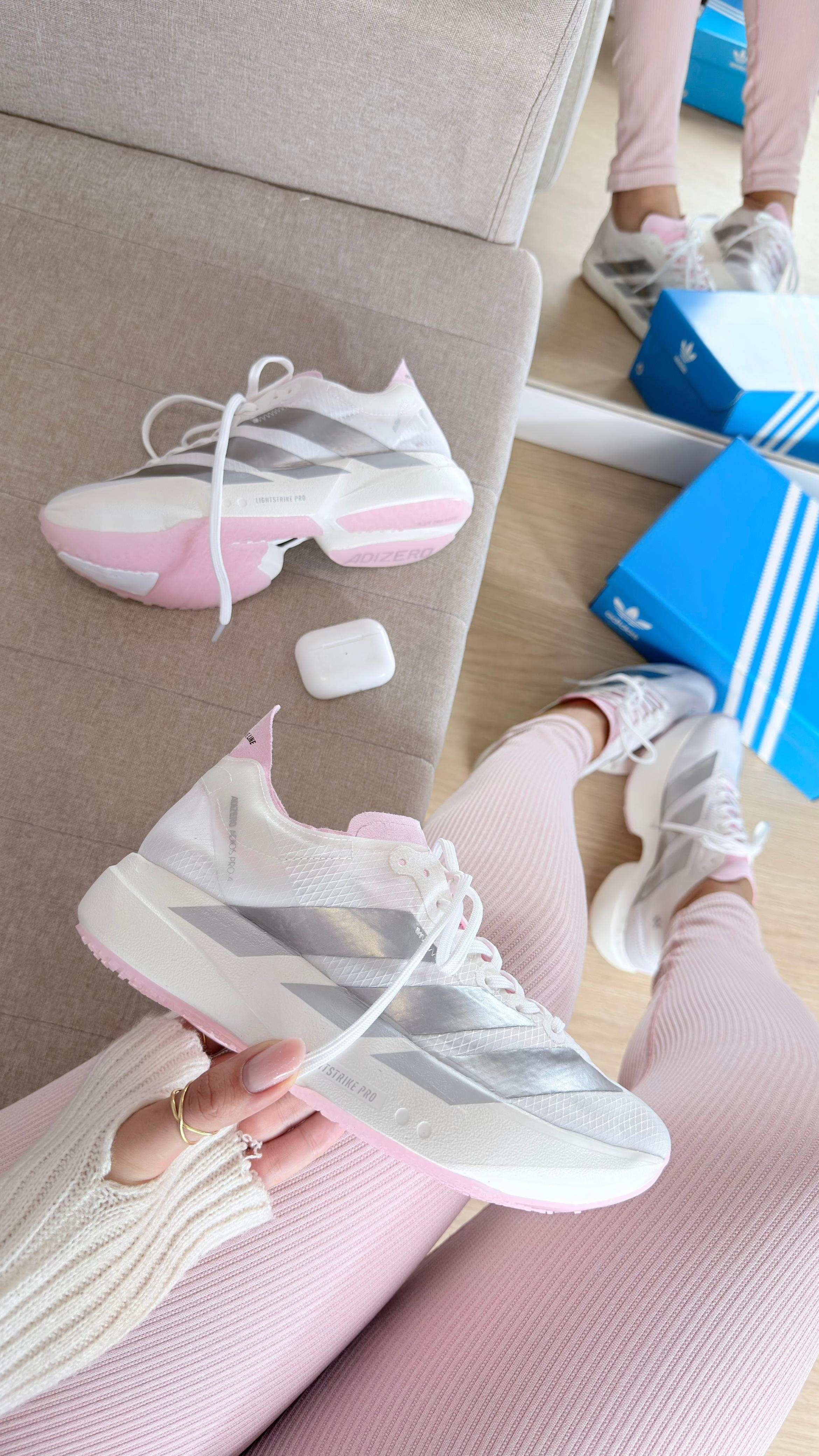 Adidas Adizero Adios Pro 3 Branco Rosa