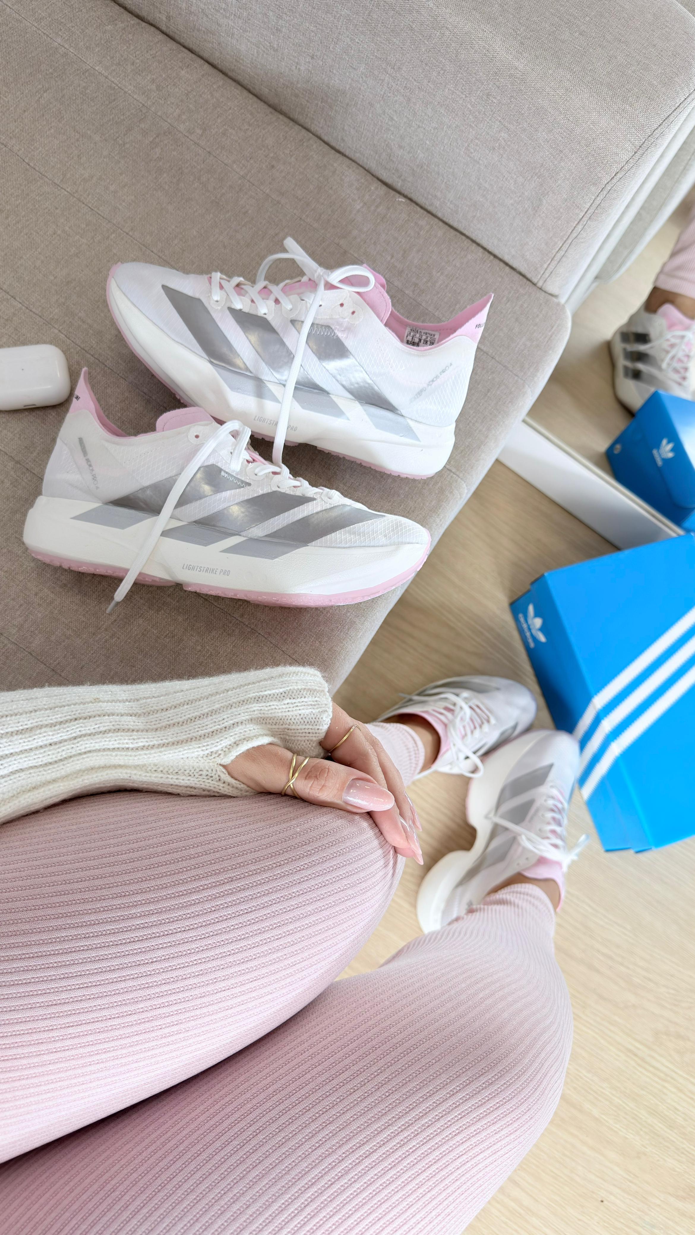 Adidas Adizero Adios Pro 3 Branco Rosa
