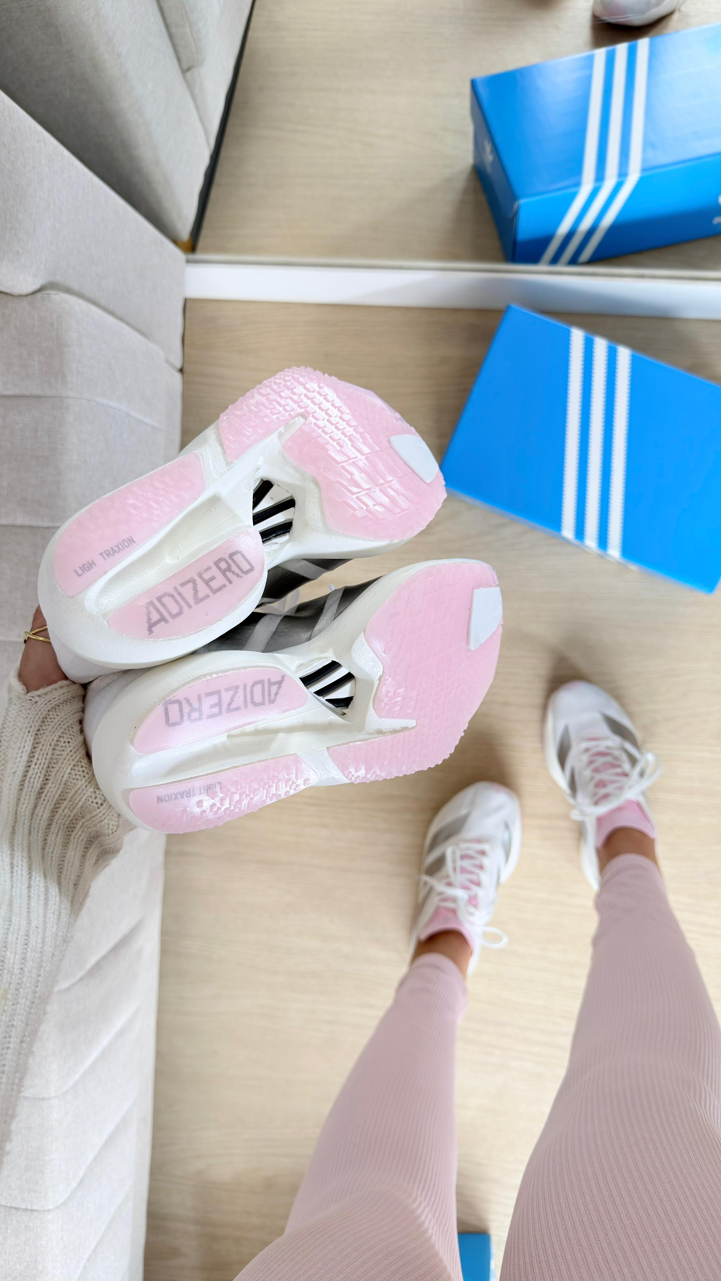 Adidas Adizero Adios Pro 3 Branco Rosa