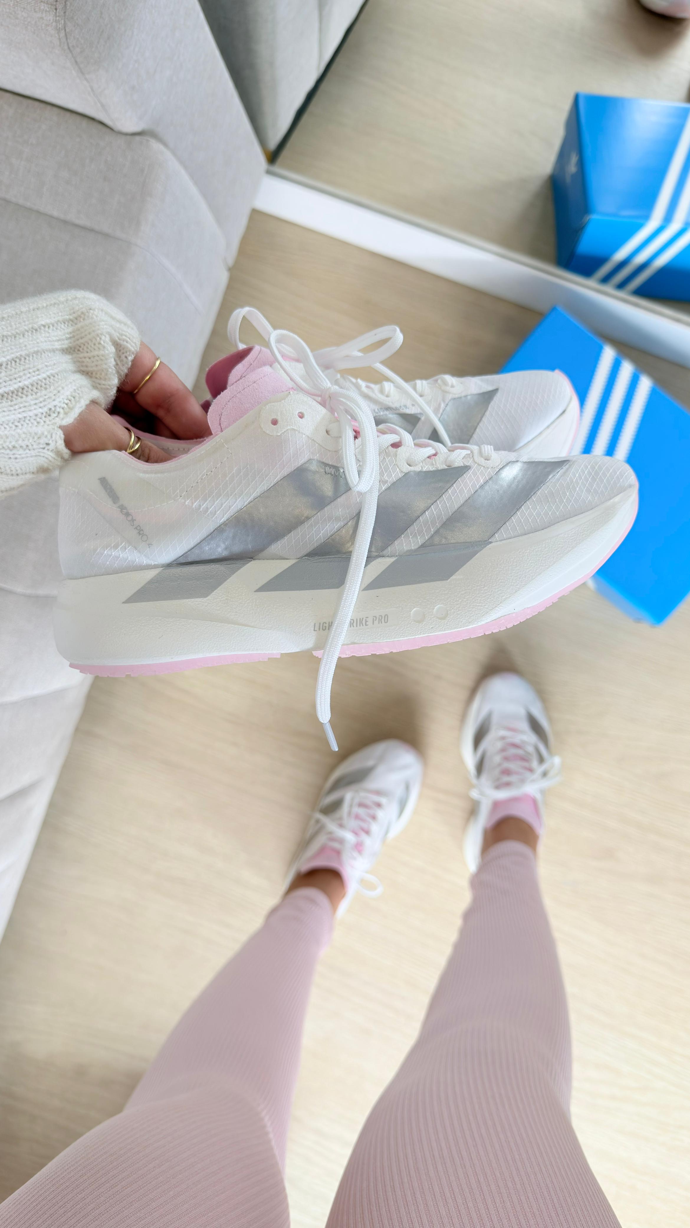 Adidas Adizero Adios Pro 3 Branco Rosa