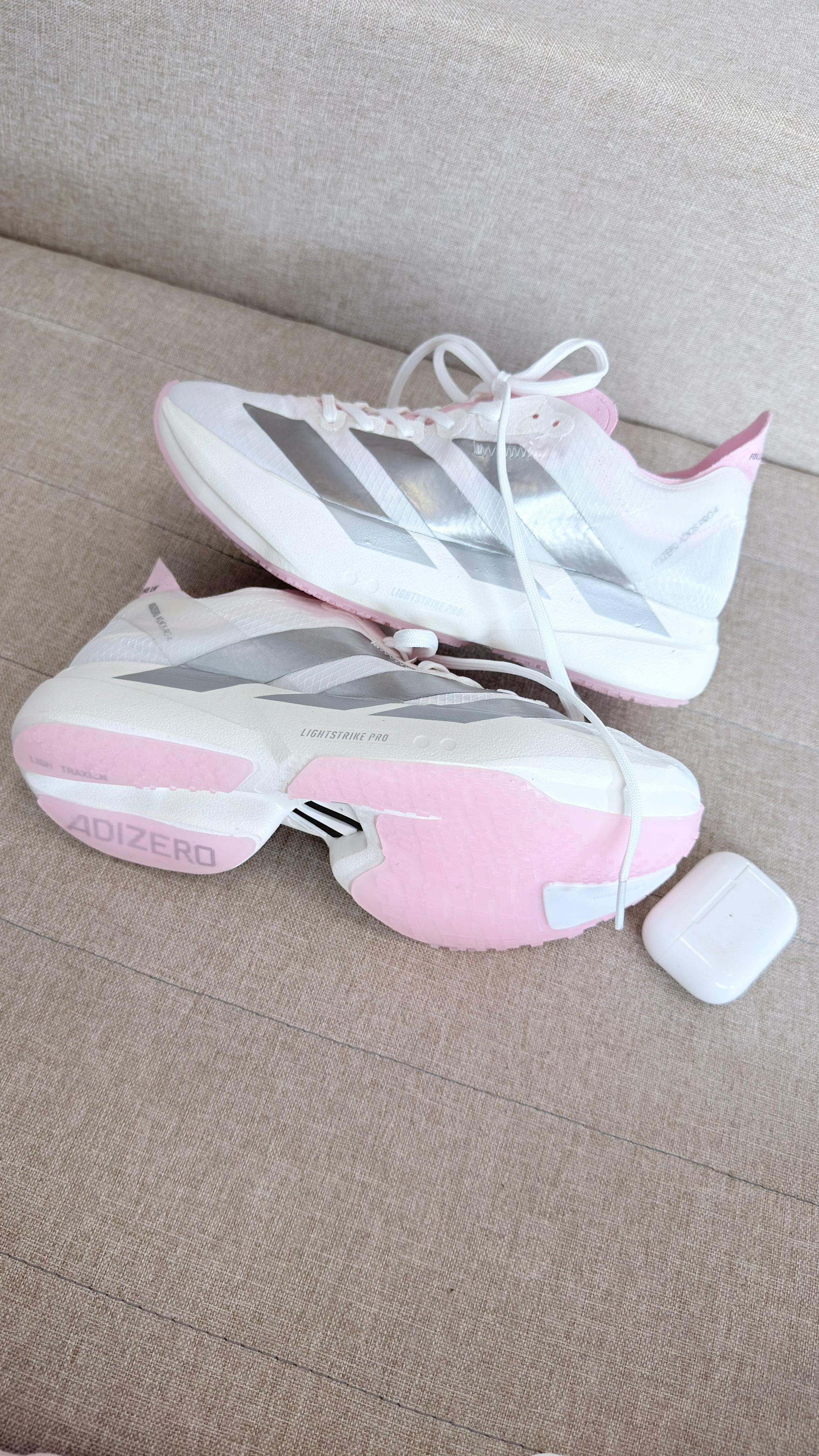 Adidas Adizero Adios Pro 3 Branco Rosa