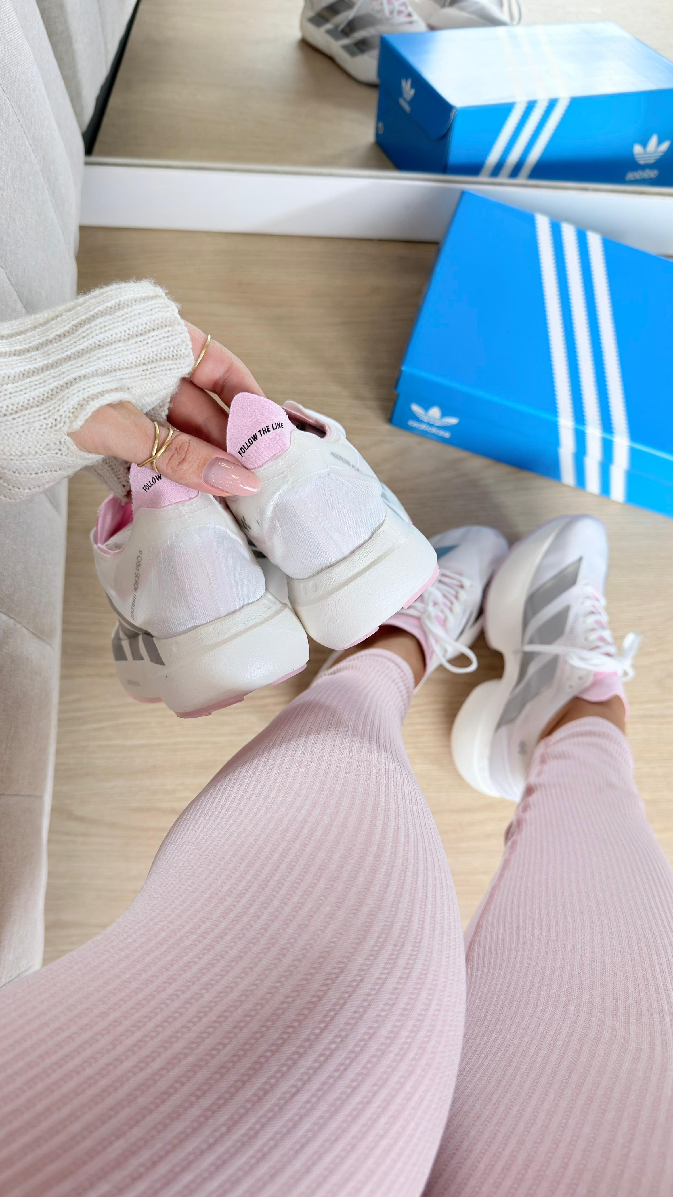 Adidas Adizero Adios Pro 3 Branco Rosa
